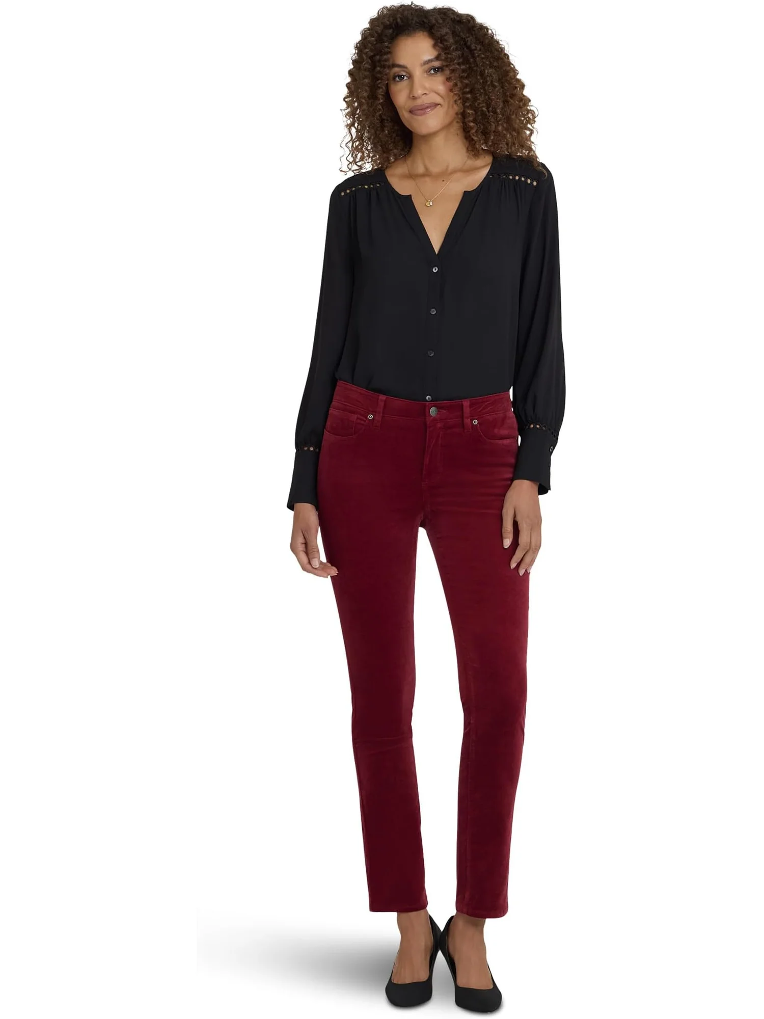 Женские узкие брюки Sheri NYDJ, Wild Currant