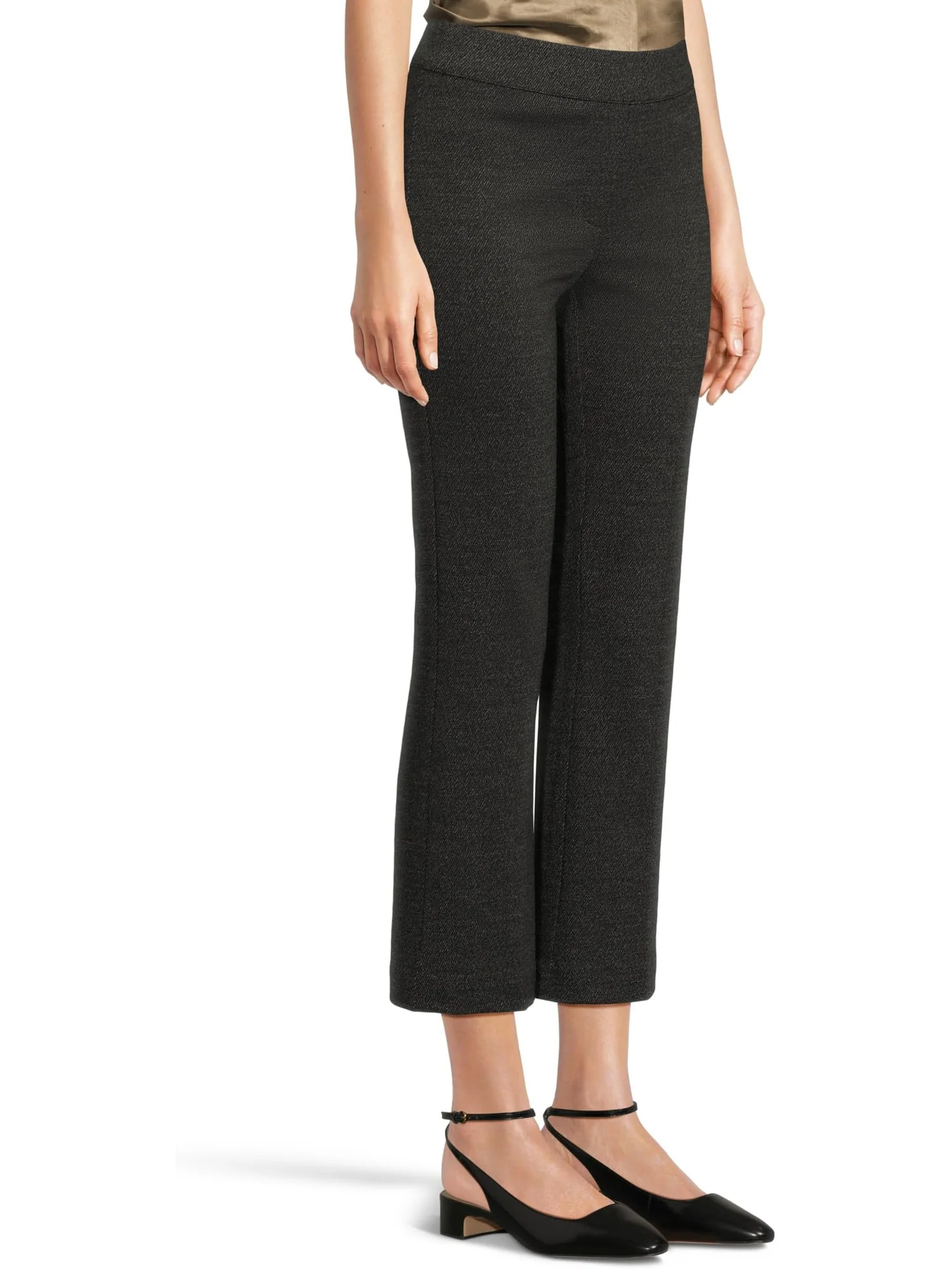 Брюки Elliott Lauren Women's Ponte Twill — изображение 2 из 5, серый/черный