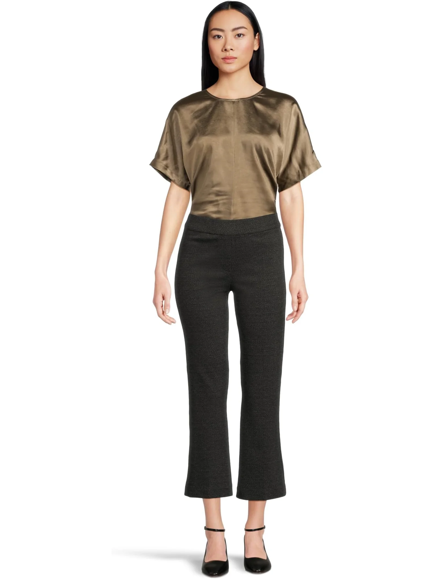 Брюки Elliott Lauren Women's Ponte Twill — изображение 5 из 5, серый/черный