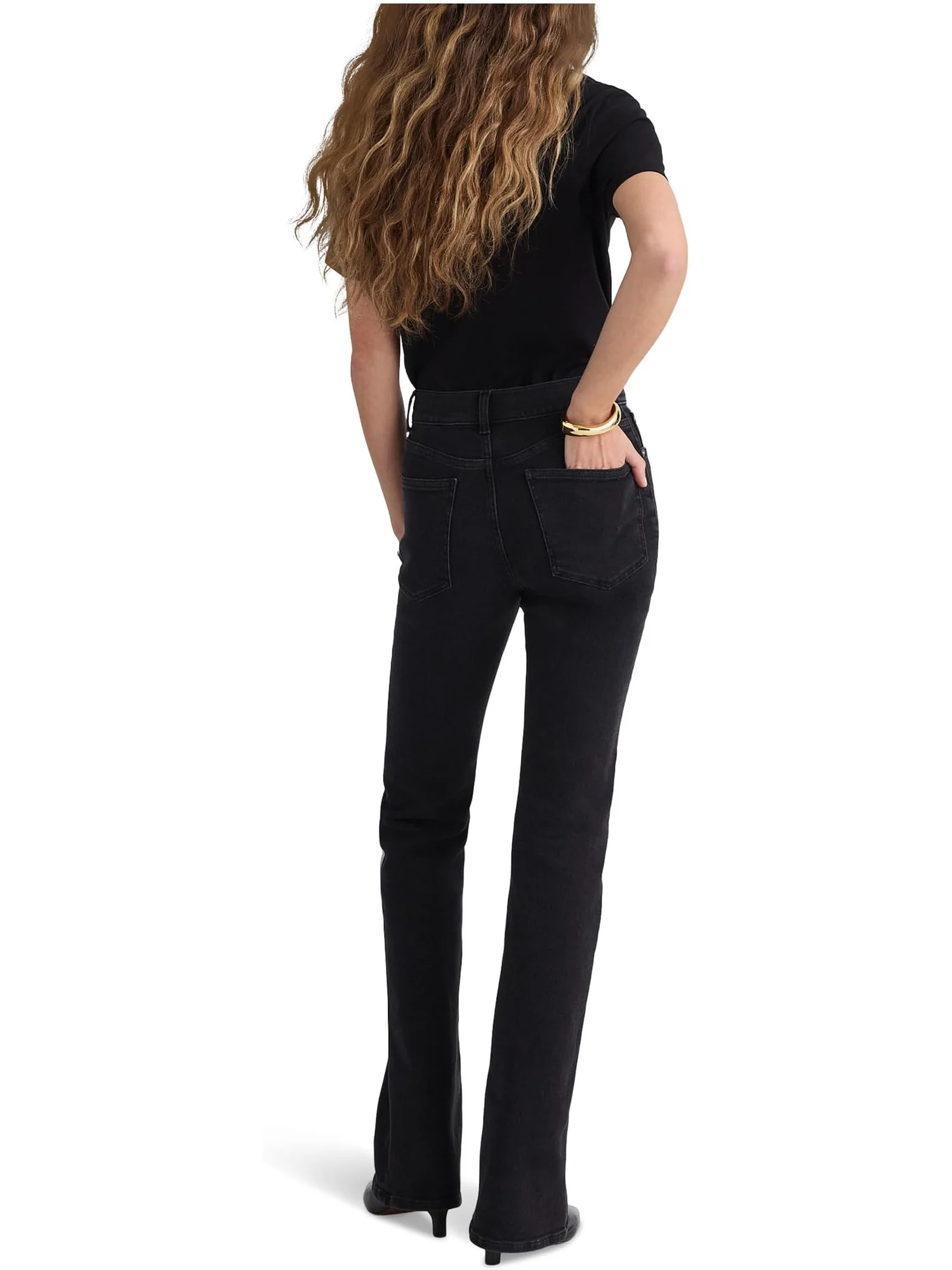 Джинсы Madewell Women's Vintage Flare In Black Frost — изображение 2 из 4, черный