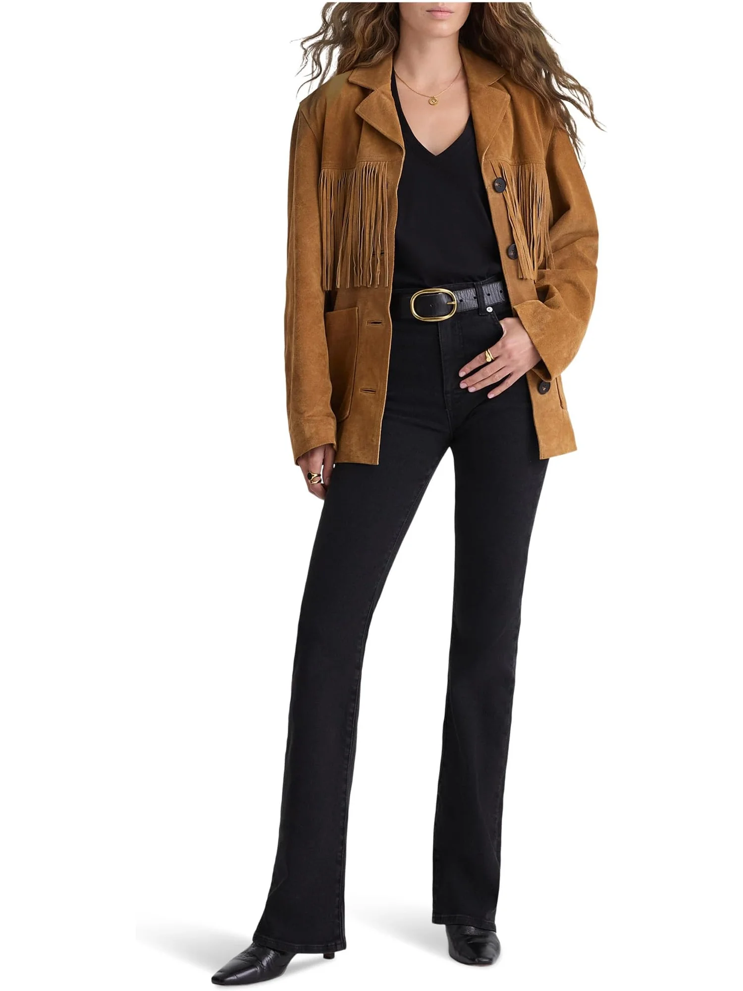 Джинсы Madewell Women's Vintage Flare In Black Frost — изображение 4 из 4, черный
