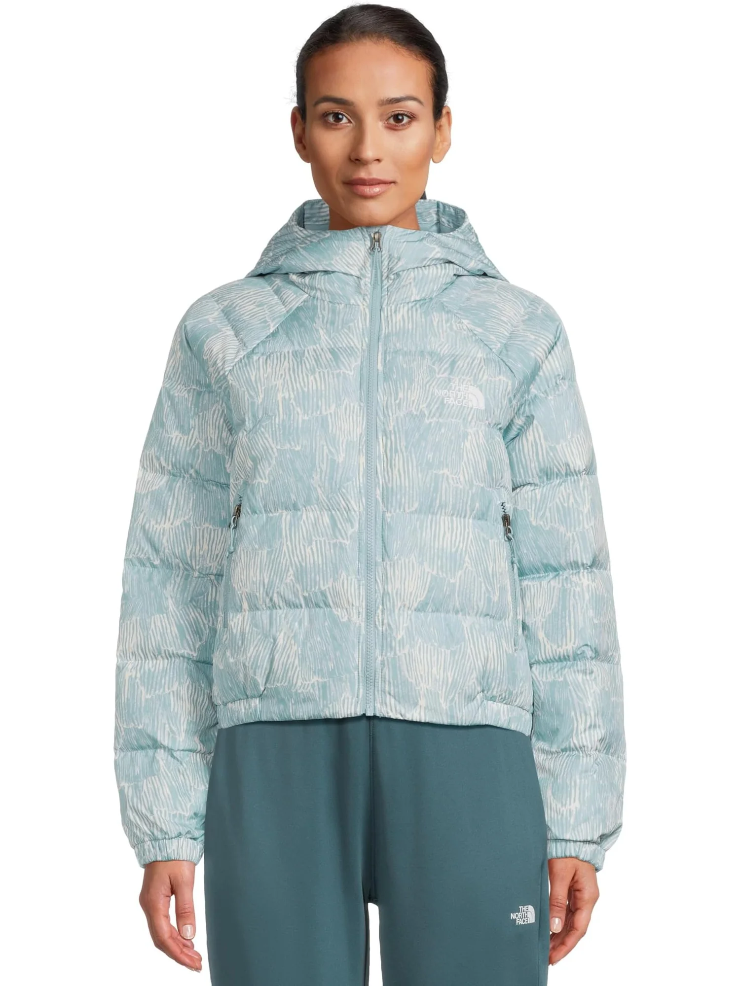Женская толстовка с капюшоном Hydrenalite Down с принтом The North Face — изображение 1 из 5, синий