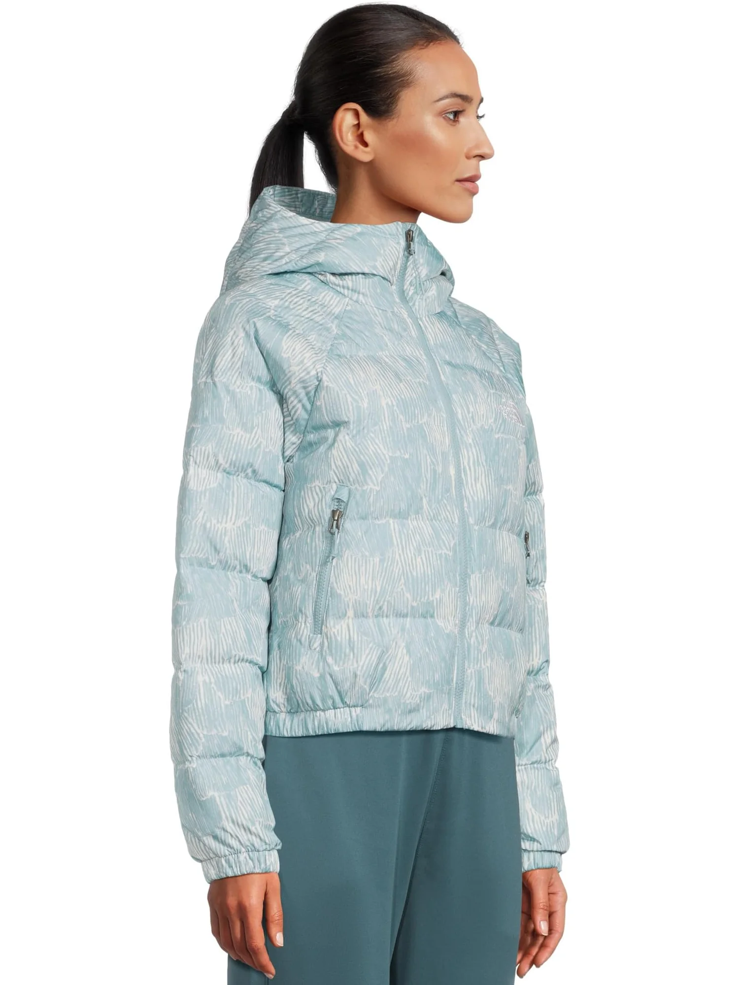 Женская толстовка с капюшоном Hydrenalite Down с принтом The North Face — изображение 2 из 5, синий