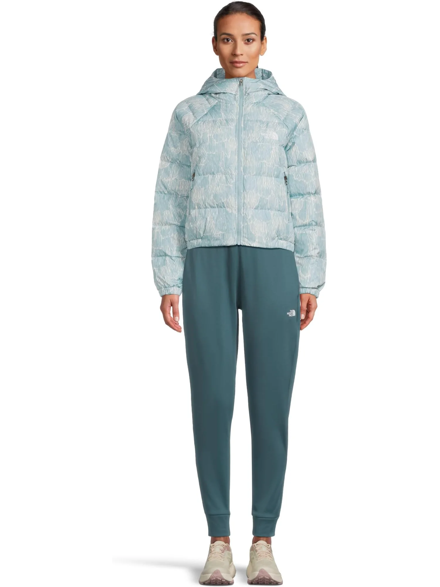 Женская толстовка с капюшоном Hydrenalite Down с принтом The North Face — изображение 5 из 5, синий
