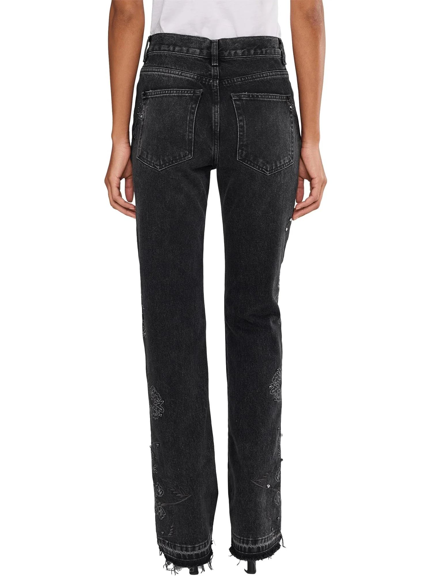 Брюки Free People Women's Irie Embellished — изображение 4 из 6, фантомный