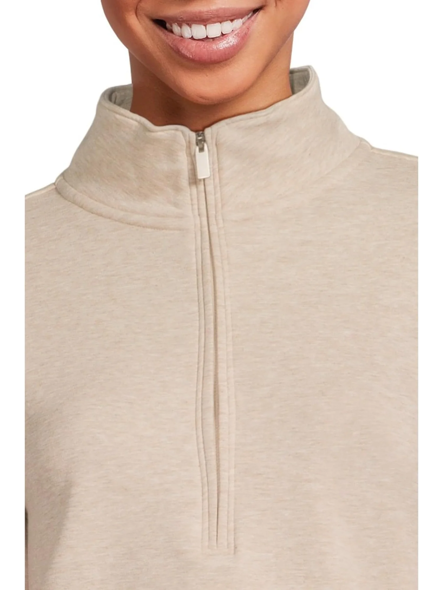 Женская блузка Cloud 1/2 с застежкой-молнией TravisMathew — изображение 4 из 5, серый