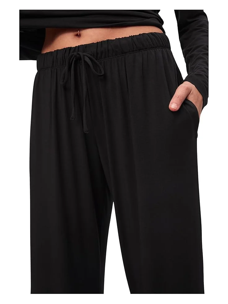 Женские пижамные брюки Eberjey Gisele Everyday Straight Leg — изображение 3 из 3, черный