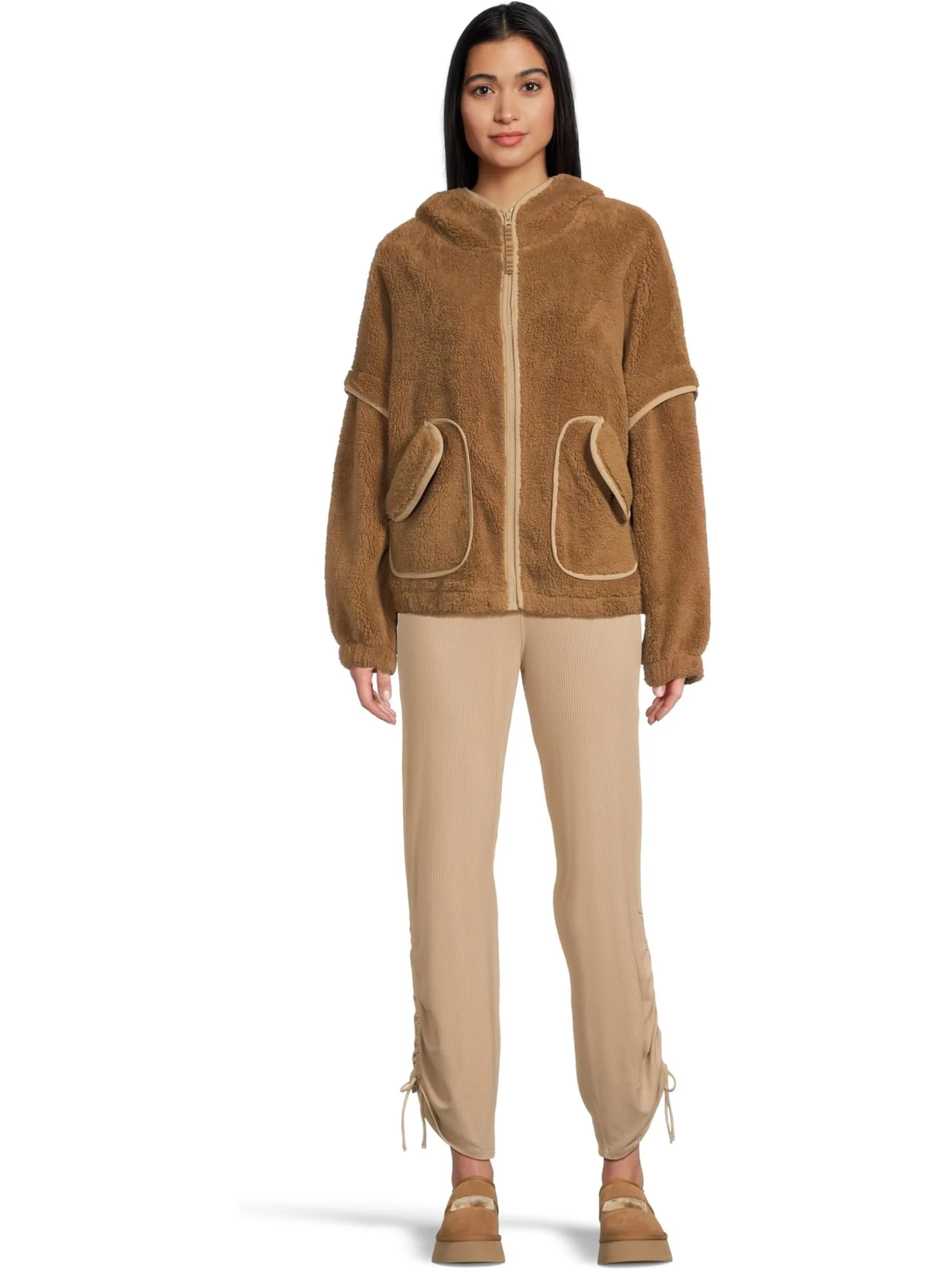 Женская толстовка Mariella Uggfluff Zip UGG — изображение 5 из 5, орех
