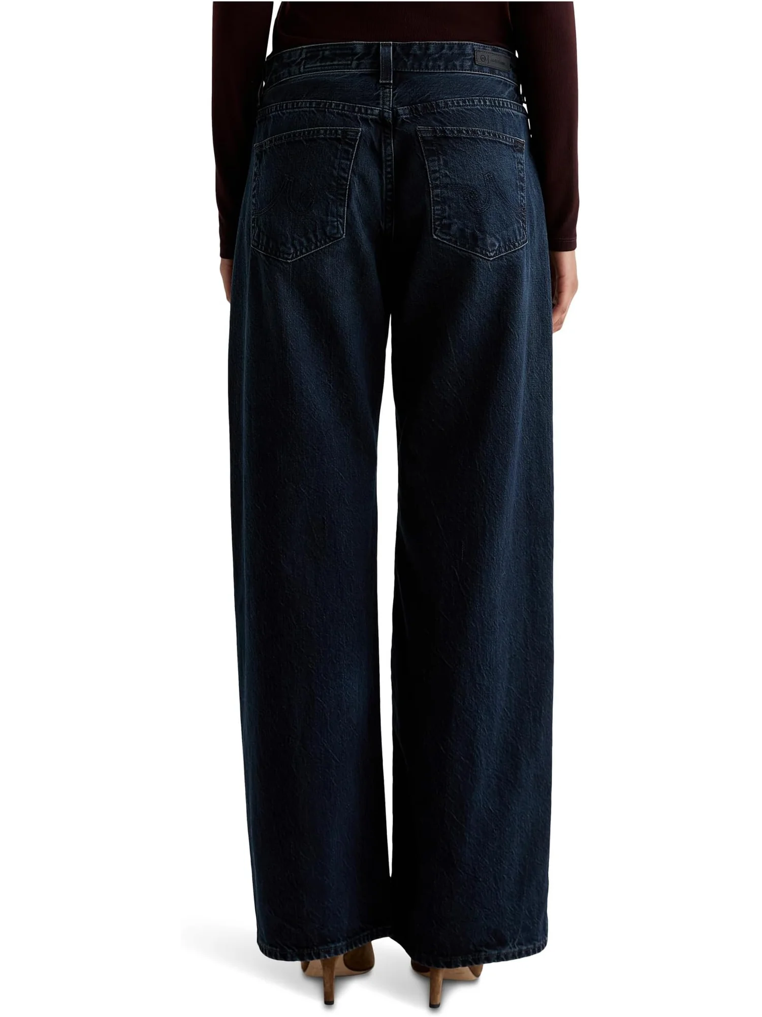 Джинсы AG Jeans Women's Adria Low Rise Baggy Wide Leg In 2 Years Prose, 2 Years Prose — изображение 3 из 5, проза