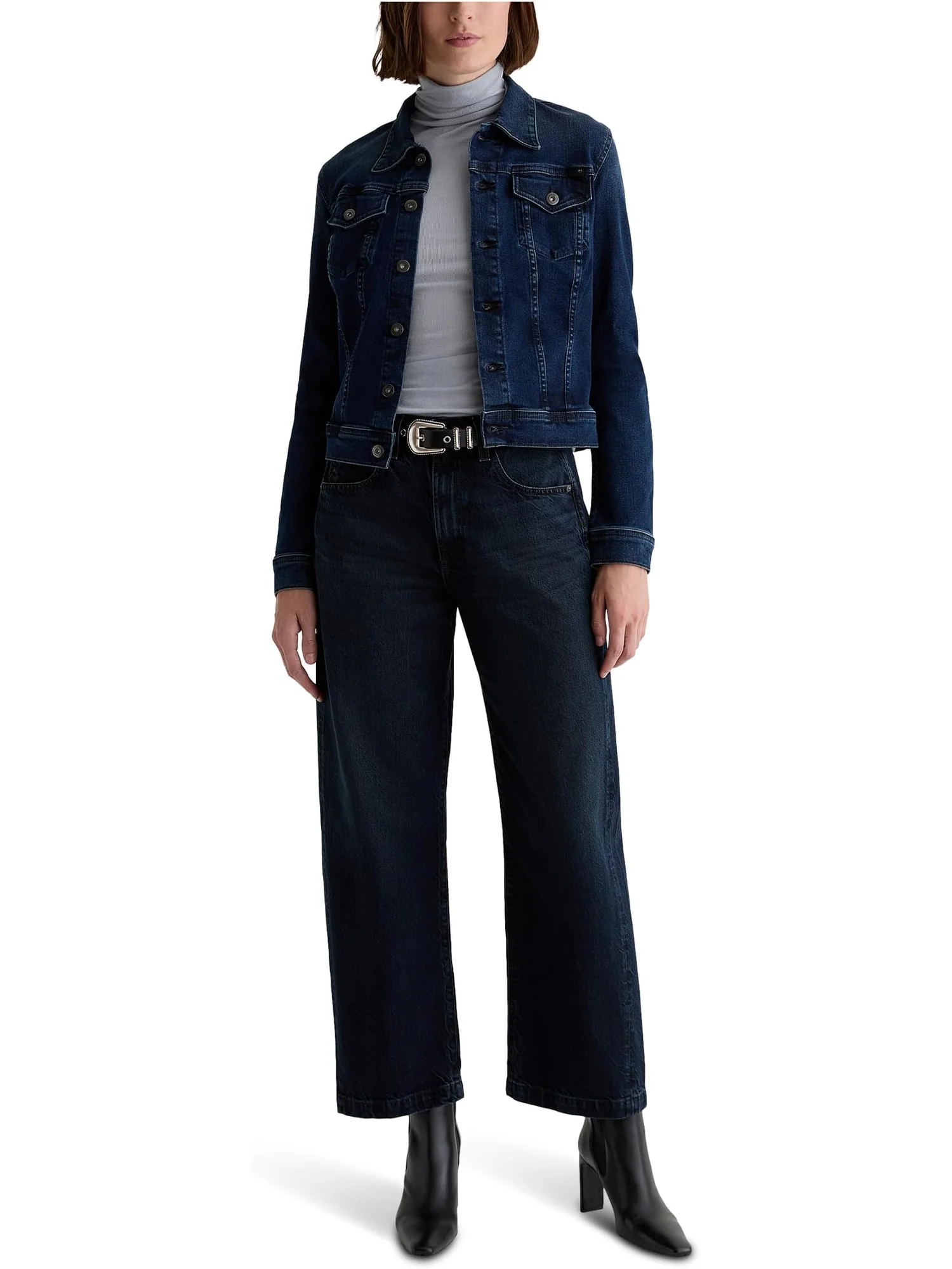 Джинсы AG Jeans Women's Hattie High Rise Barrel In 2 Years Prose, 2 Years Prose — изображение 4 из 4, проза