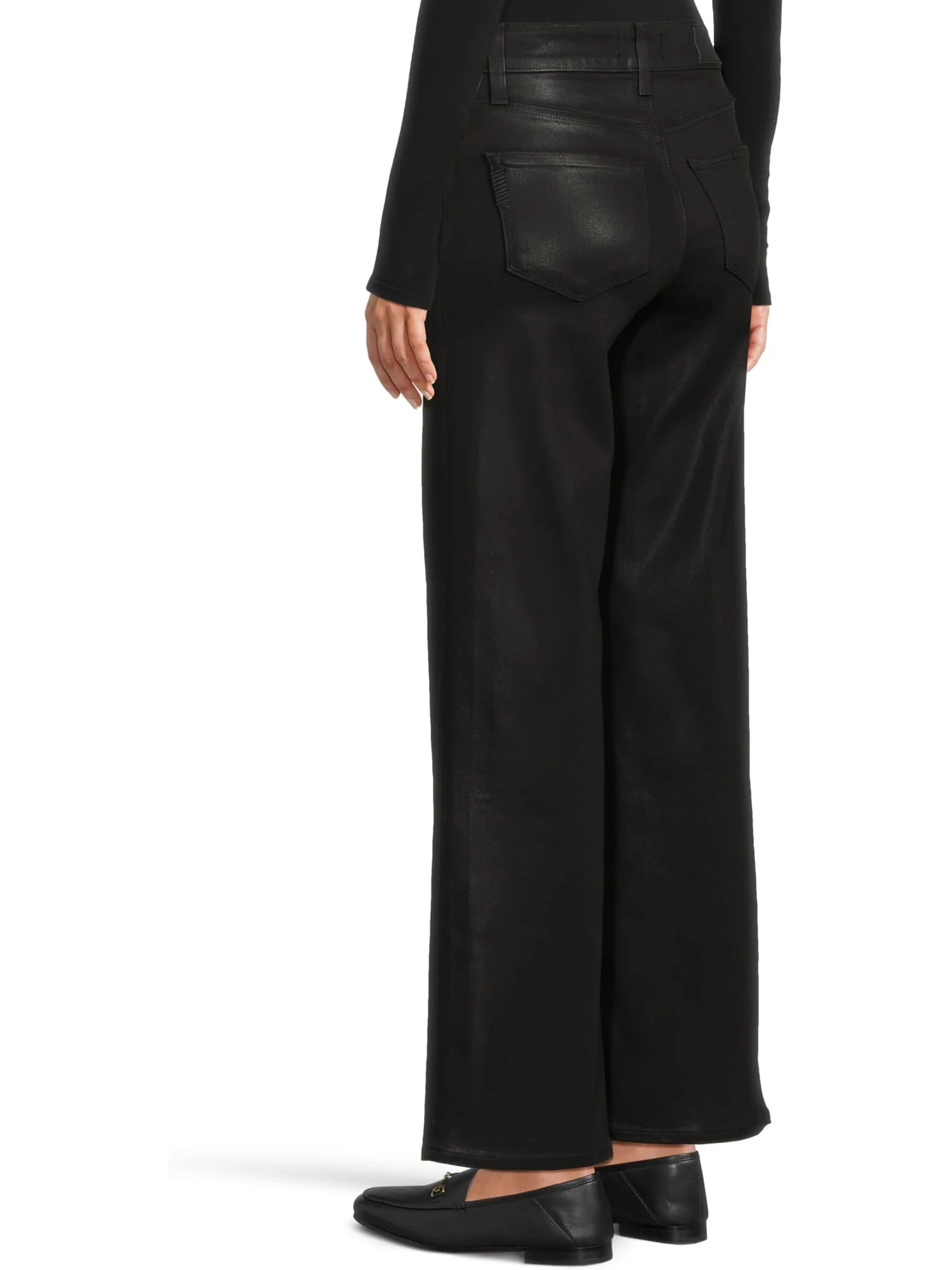 Джинсы Paige Women's Anessa 31 In Black Fog Luxe Coating — изображение 3 из 5, черный