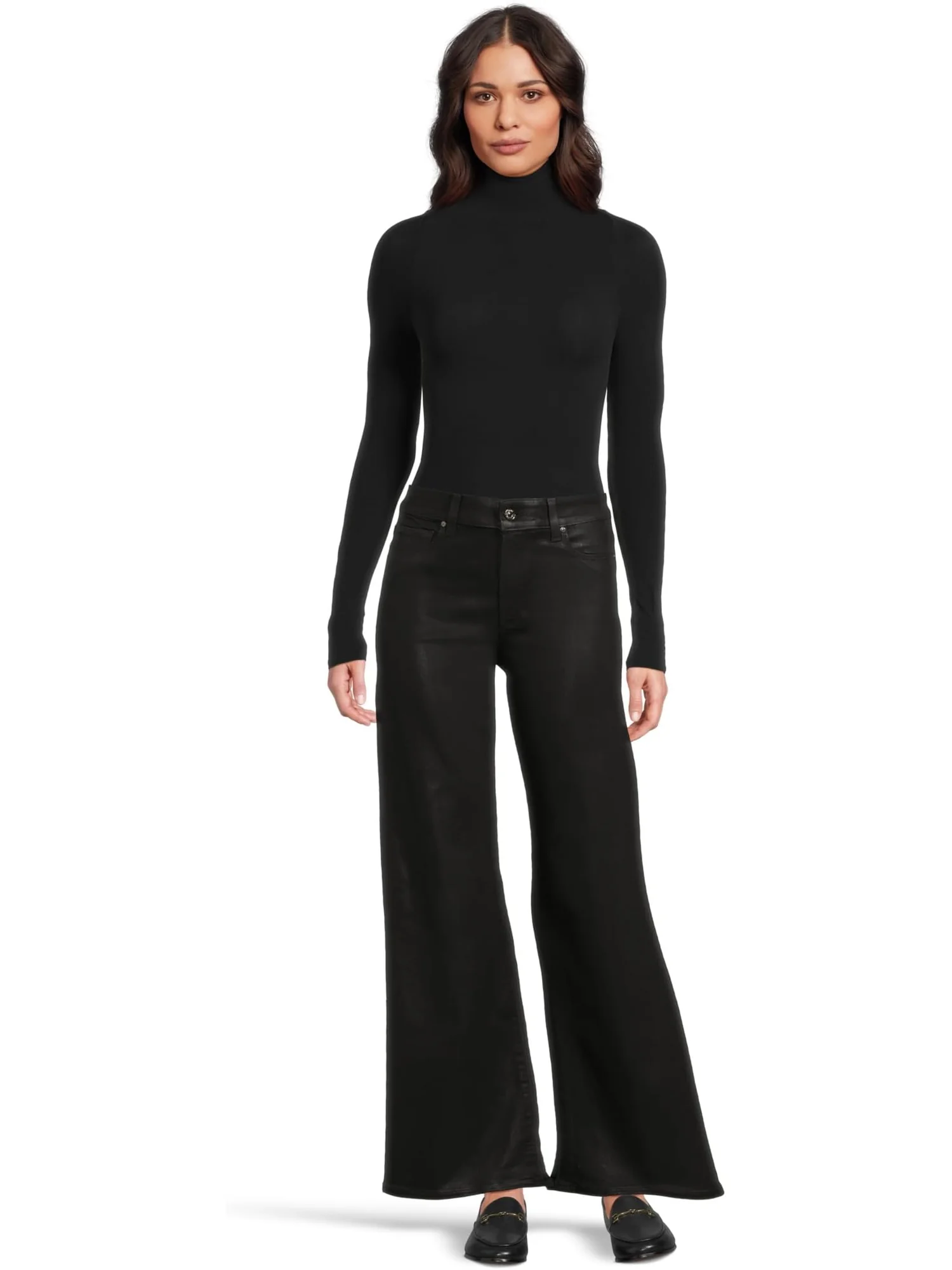 Джинсы Paige Women's Anessa 31 In Black Fog Luxe Coating — изображение 5 из 5, черный
