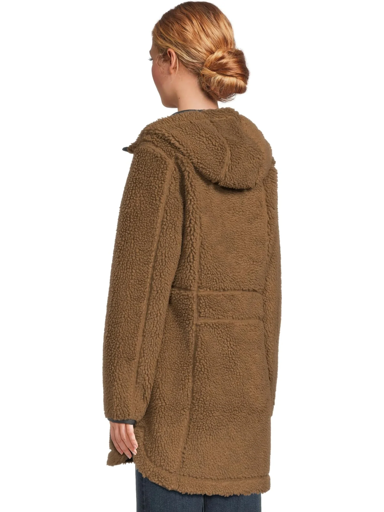Женское флисовое пальто Mountain Pile L.L.Bean — изображение 3 из 5, хаки