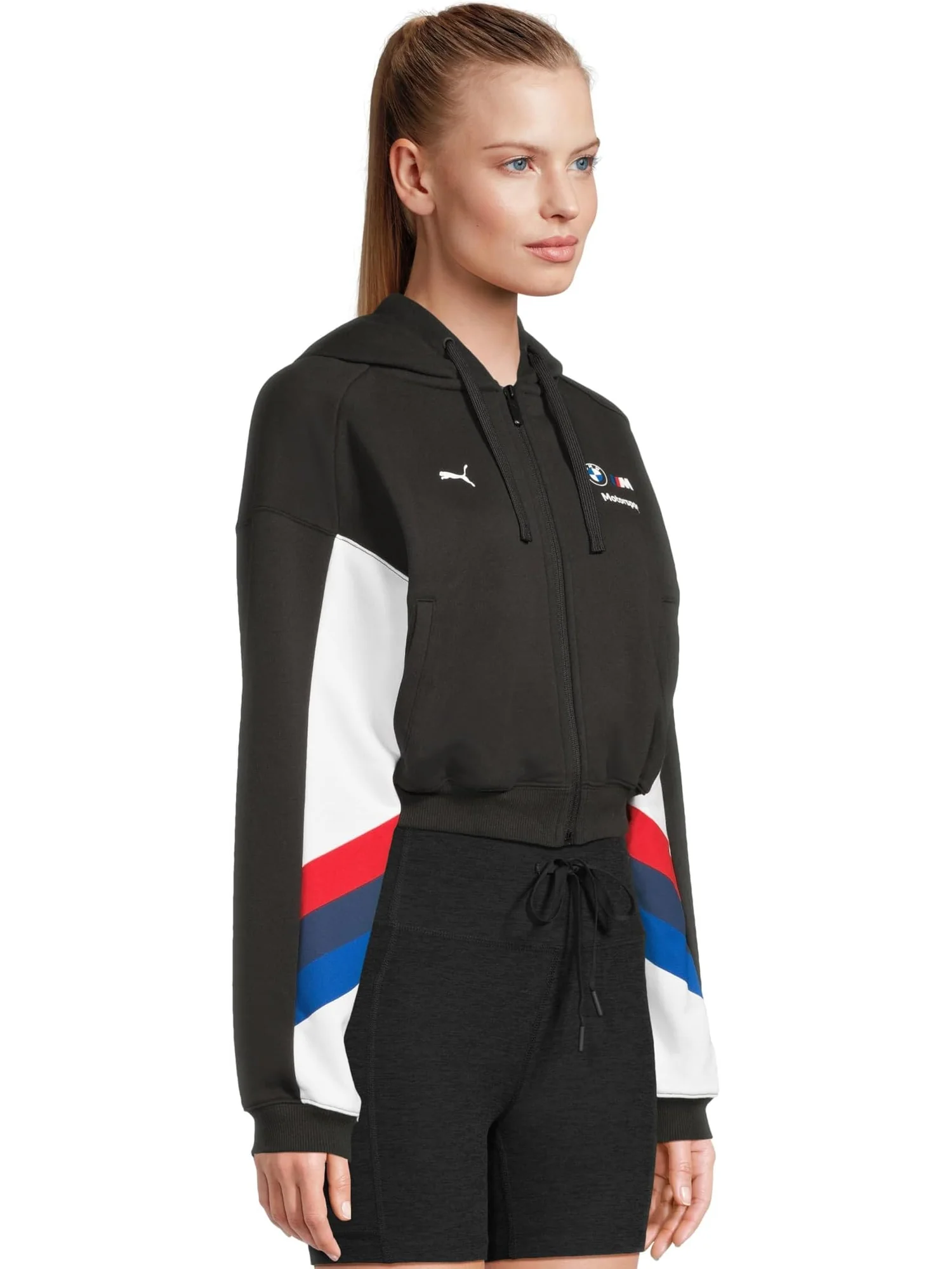 Женская толстовка BMW M Motorsport PUMA — изображение 2 из 5, черный