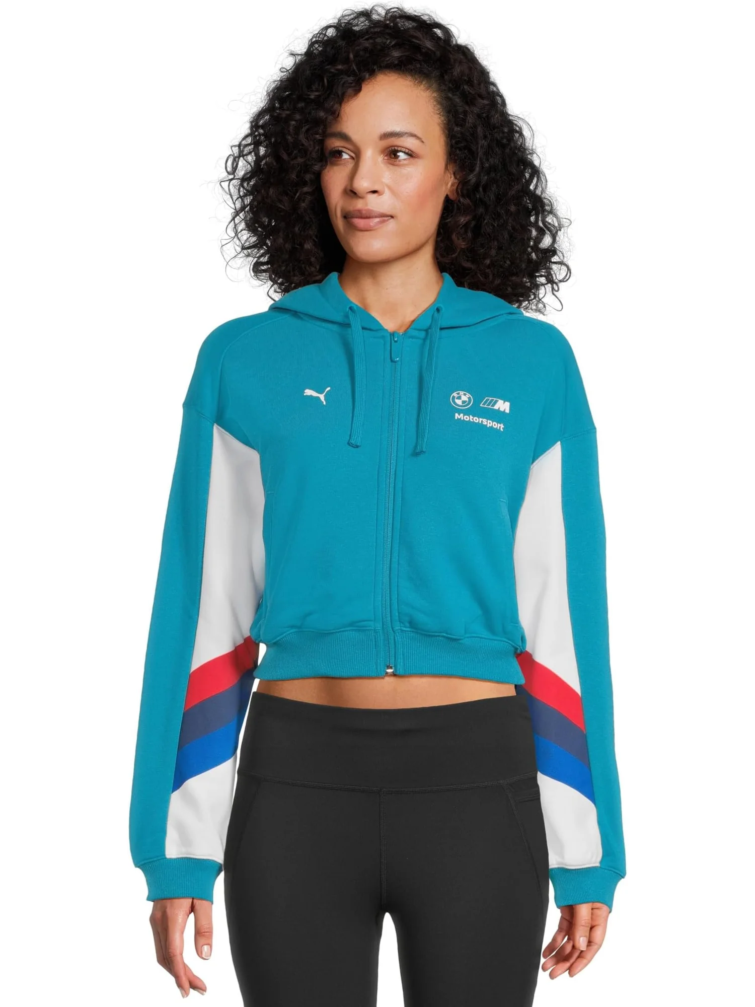 Куртка PUMA Bmw M Motorsport Sweat Jacket — изображение 1 из 5, синий