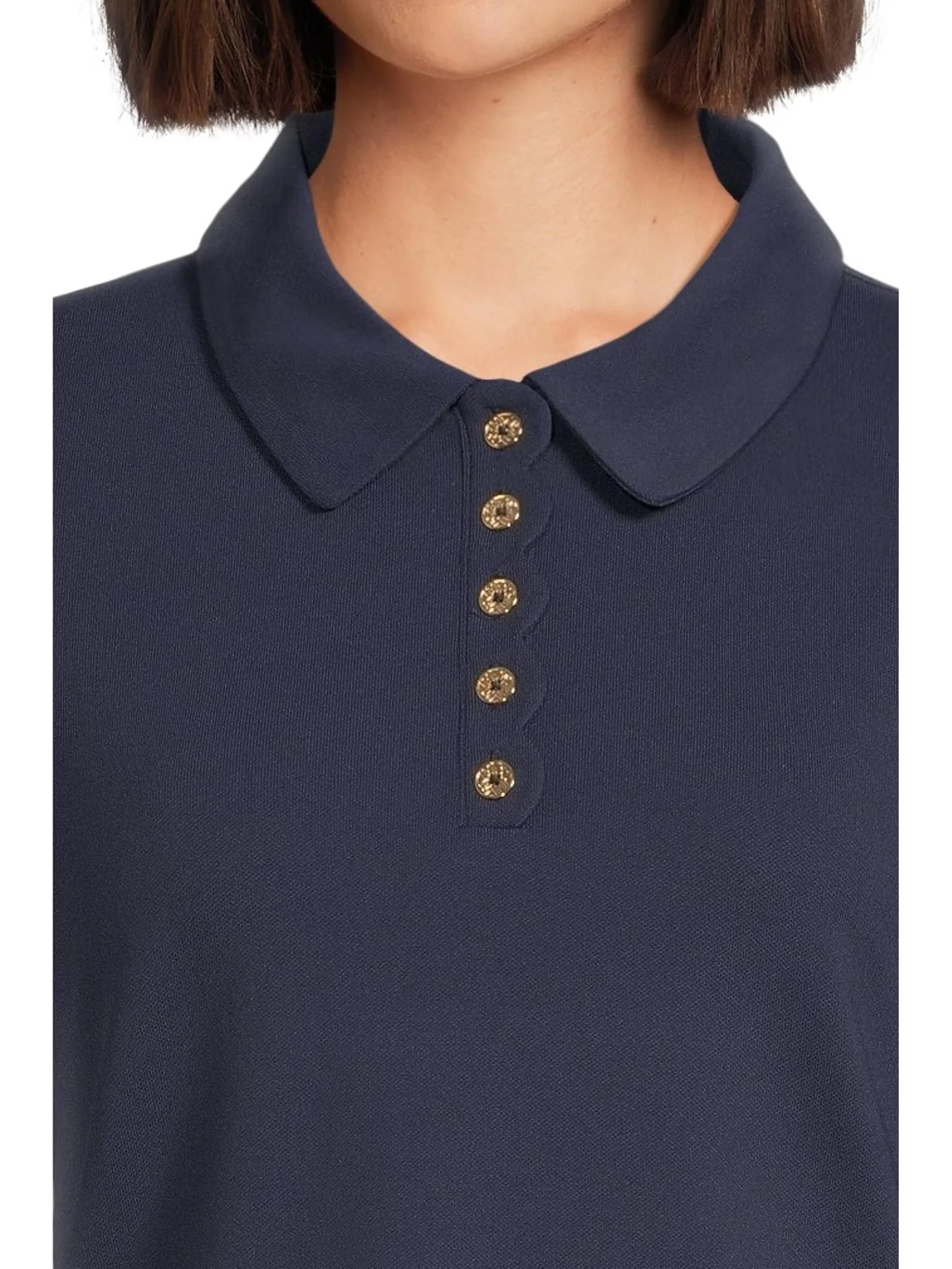 Женская футболка-поло Frida Scallop Upf 50 Lilly Pulitzer — изображение 4 из 5, темно-синий