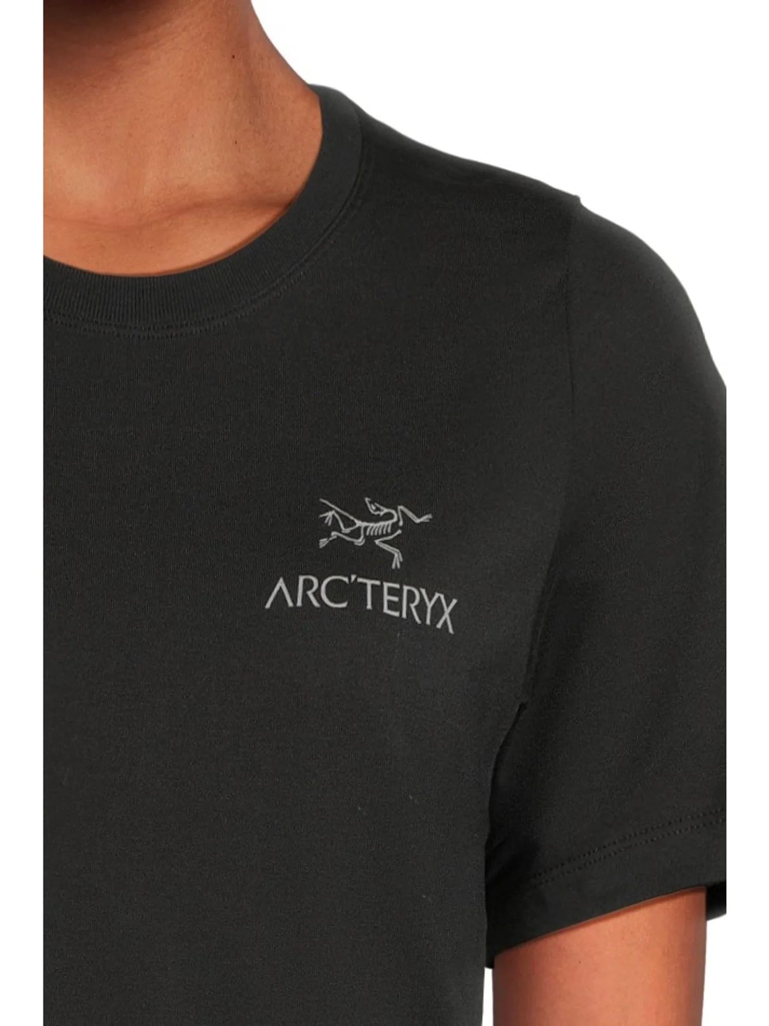 Женская хлопковая кофта Kragg SL с эмблемой и короткими рукавами Arc'teryx — изображение 4 из 5, черный