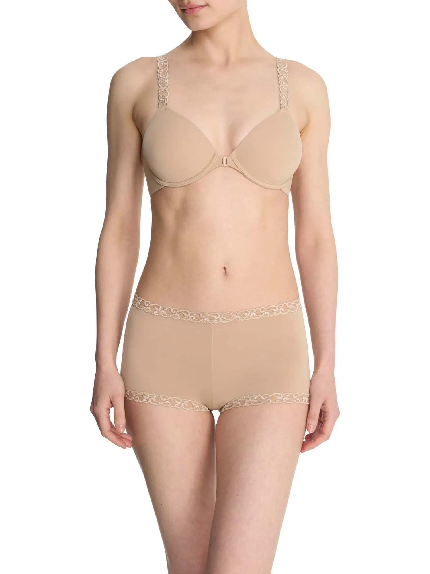 Женские бюстгальтеры Pure Luxe Convertible Front Closed Contour на косточках Natori — изображение 4 из 4, кофе