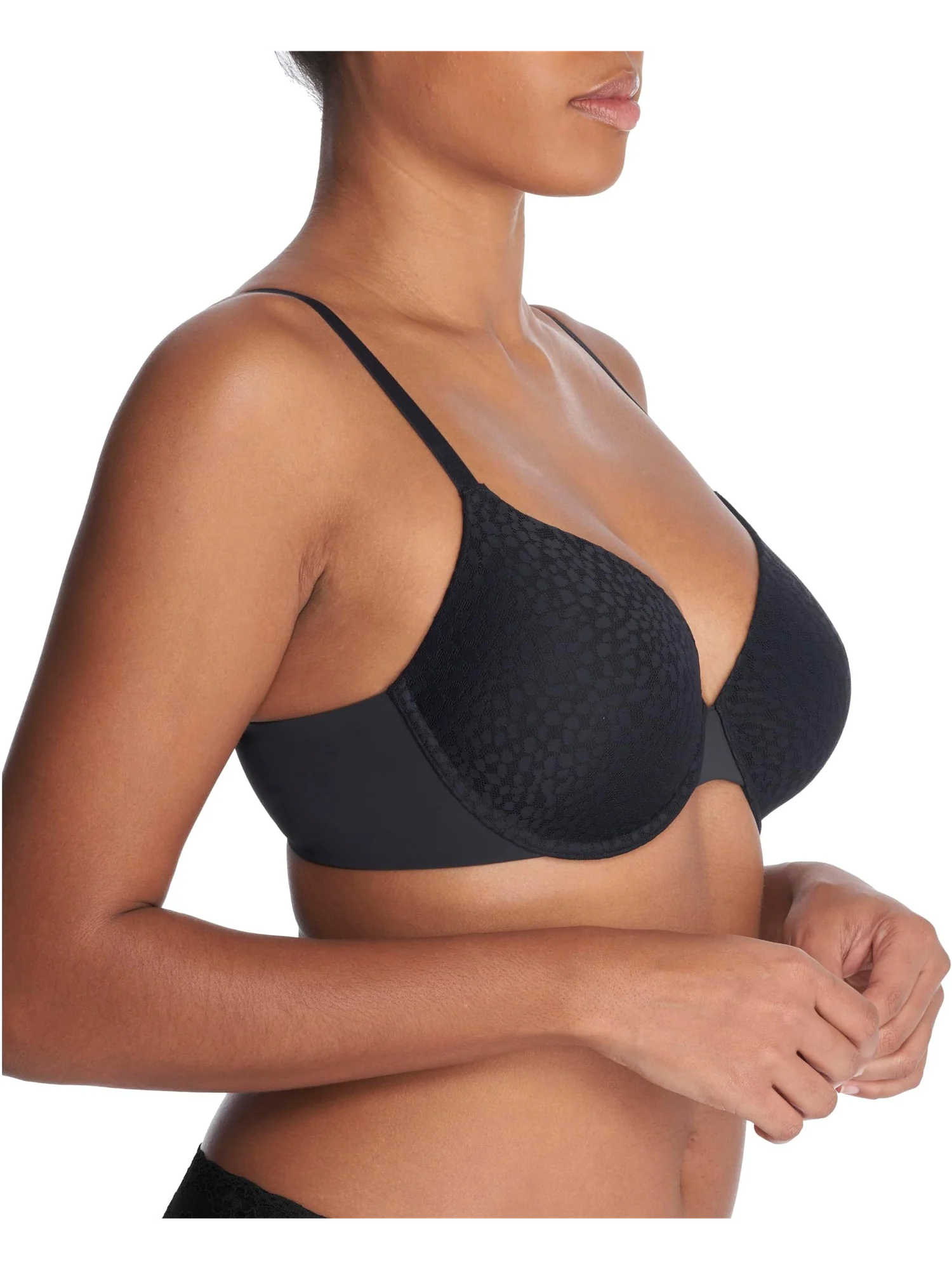 Женские бюстгальтеры Comfort Evolution Full Fit с эффектом памяти, с косточками Natori — изображение 2 из 4, черный