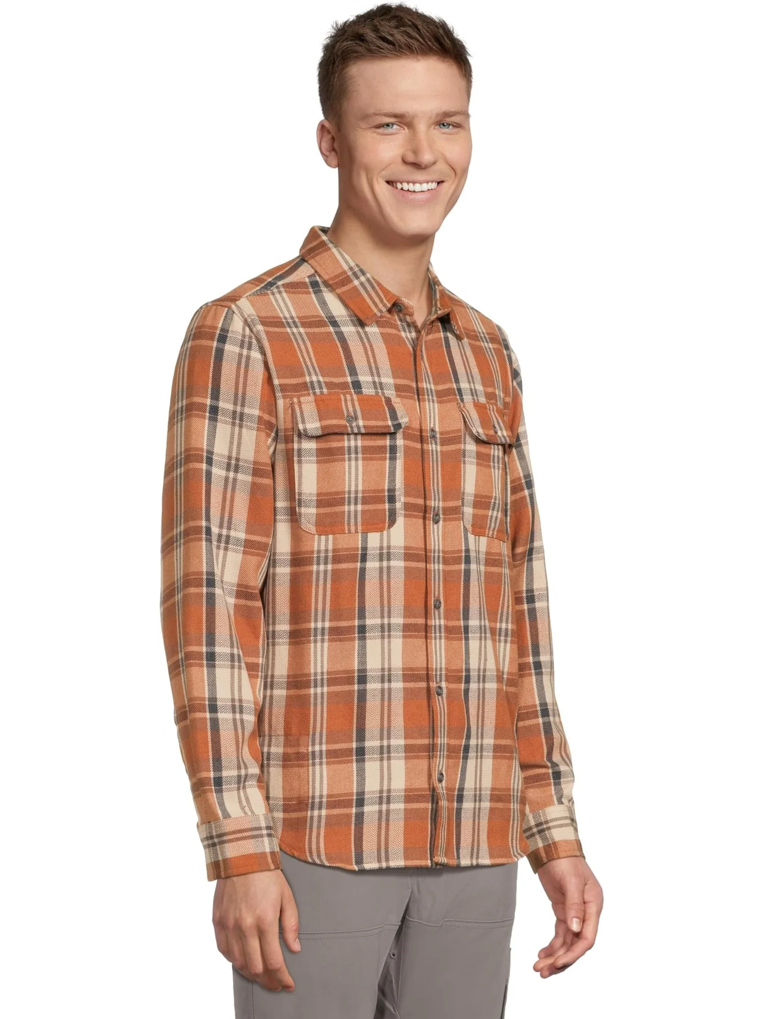 Мужская фланелевая рубашка Westbrook Prana — изображение 2 из 5, песочный