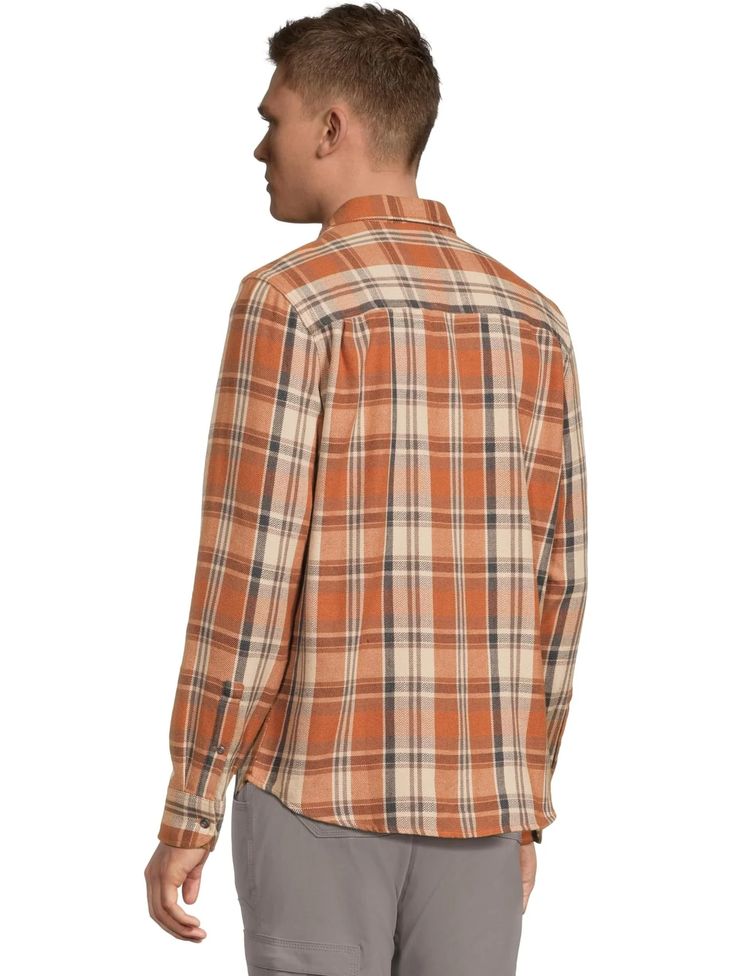 Мужская фланелевая рубашка Westbrook Prana — изображение 3 из 5, песочный