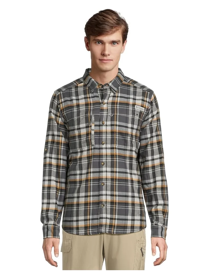 Мужская фланелевая рубашка Columbia Wild Cast, Shark Backwater Tartan — изображение 1 из 5, акула