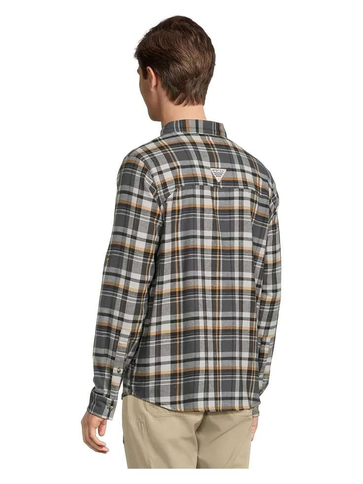 Мужская фланелевая рубашка Columbia Wild Cast, Shark Backwater Tartan — изображение 3 из 5, акула