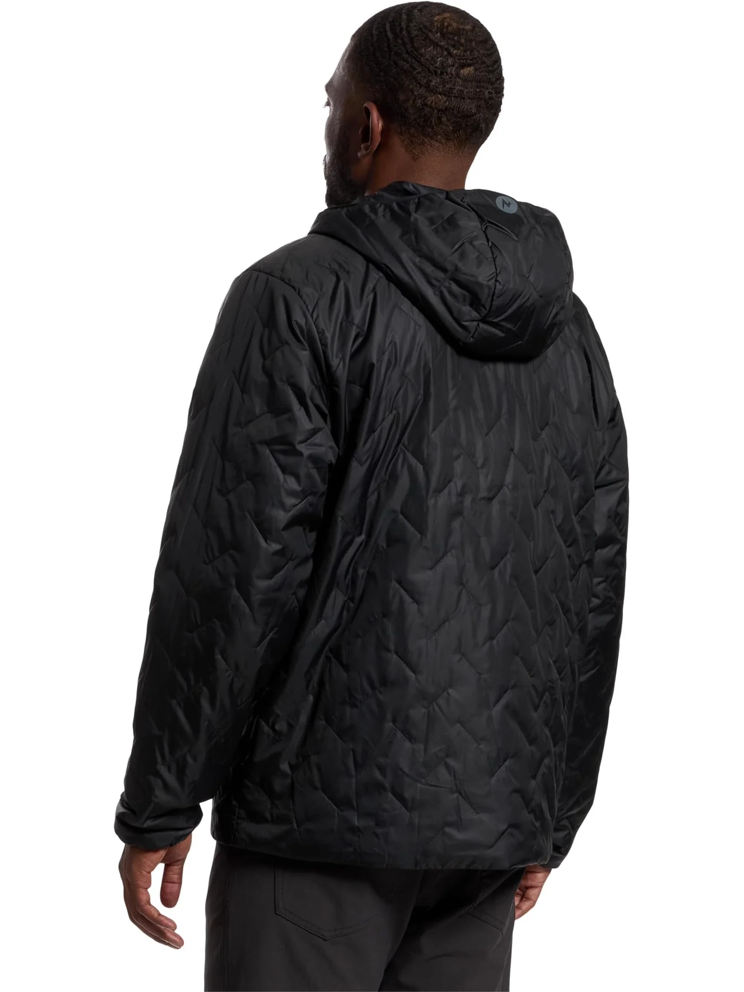 Мужская толстовка с капюшоном Monoquilt Marmot — изображение 3 из 5, черный