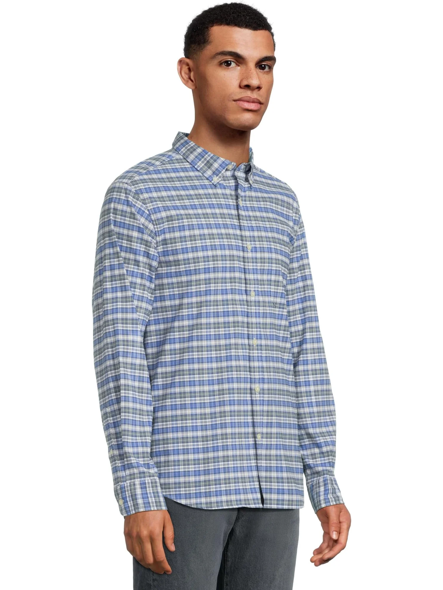Мужская клетчатая рубашка Faraway Plaid Performance из хлопка Vineyard Vines — изображение 2 из 5, бальзамический