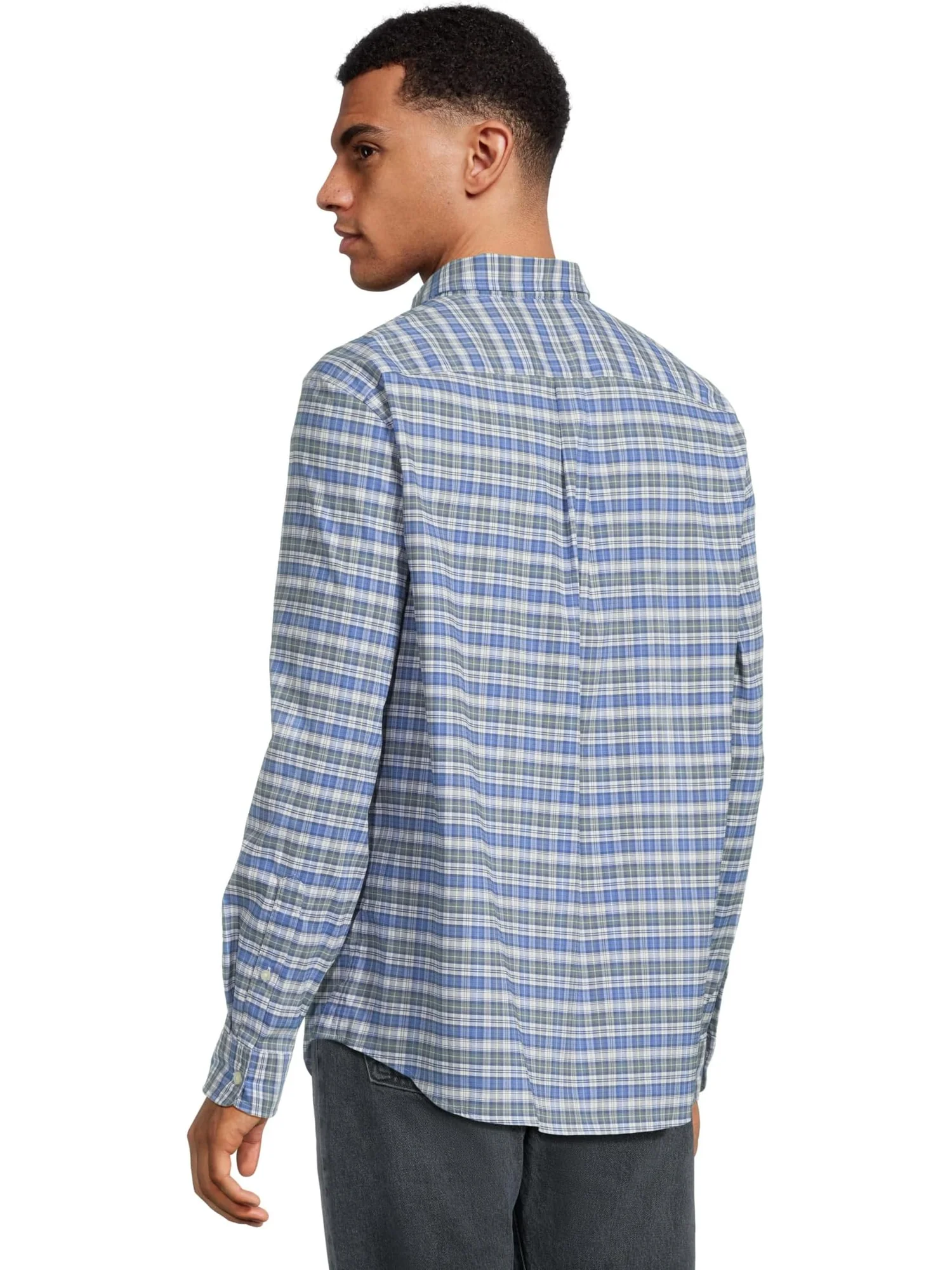 Мужская клетчатая рубашка Faraway Plaid Performance из хлопка Vineyard Vines — изображение 3 из 5, бальзамический