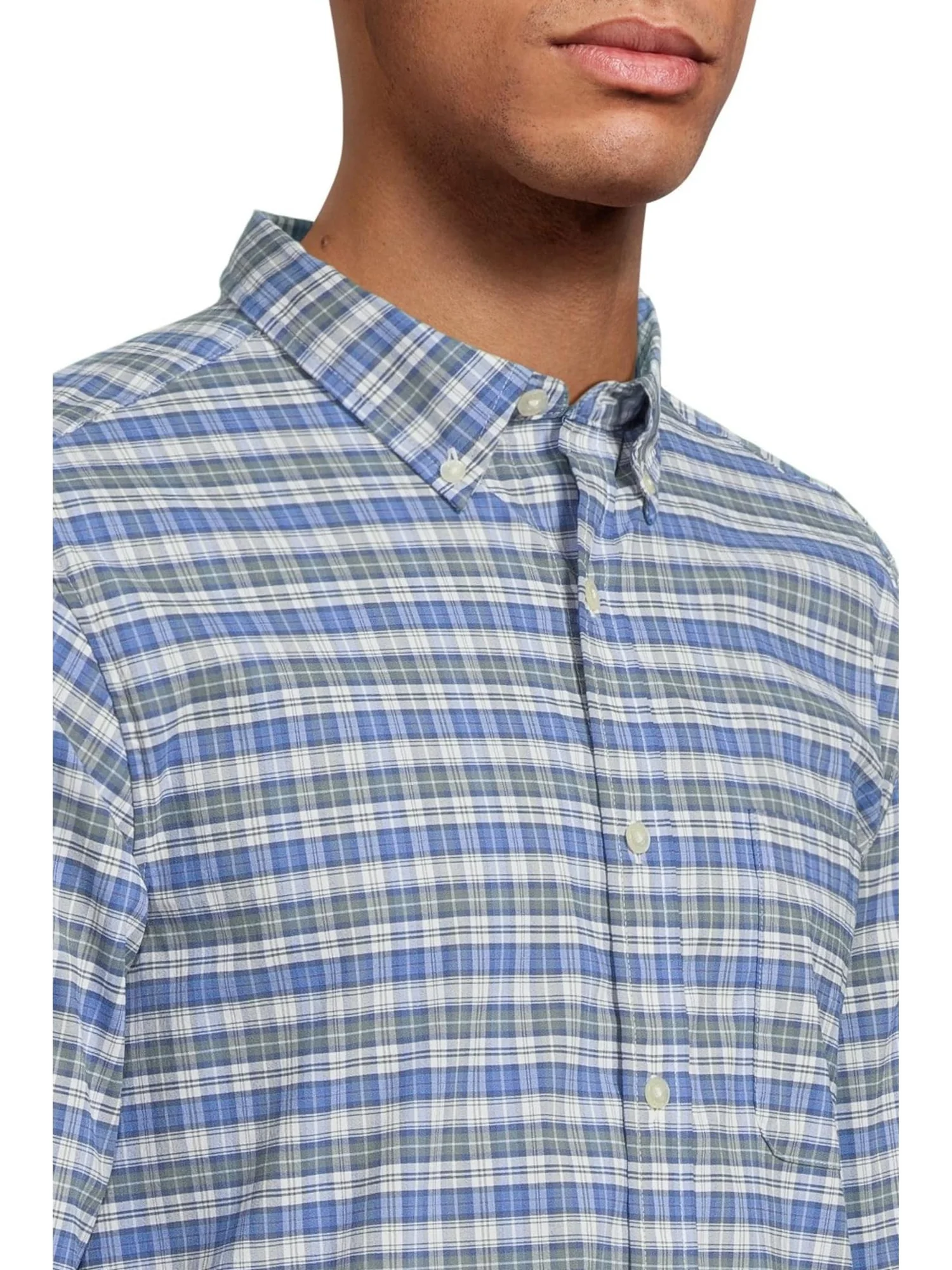 Мужская клетчатая рубашка Faraway Plaid Performance из хлопка Vineyard Vines — изображение 4 из 5, бальзамический