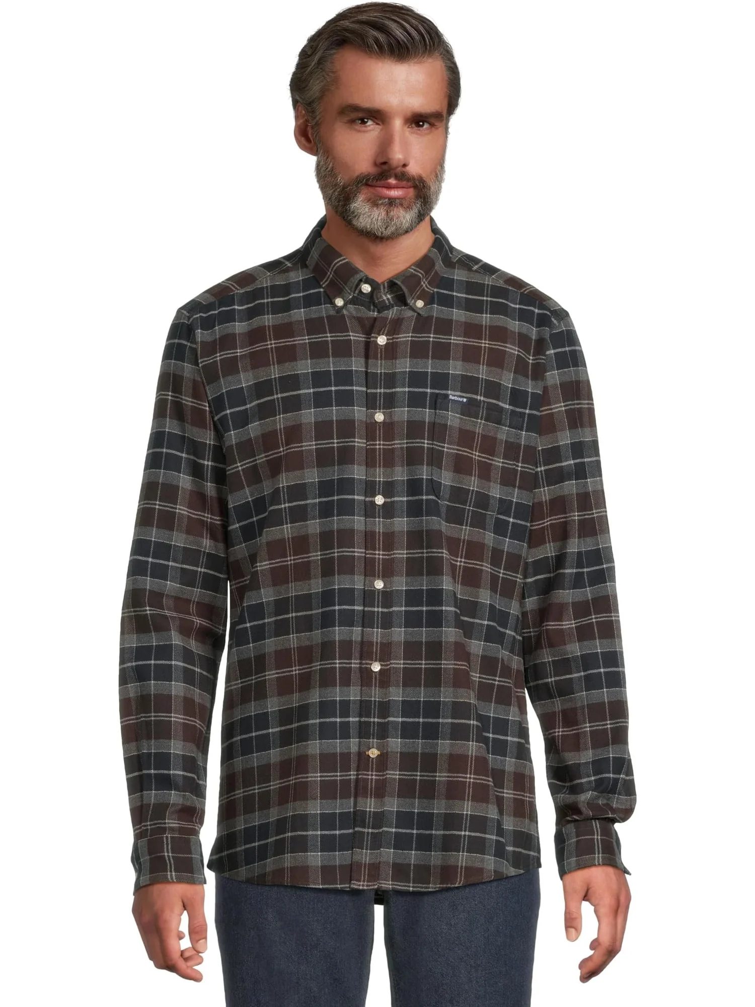 Мужская рубашка Kyeloch Tailored Tartan Barbour, Midnight Oak Tartan