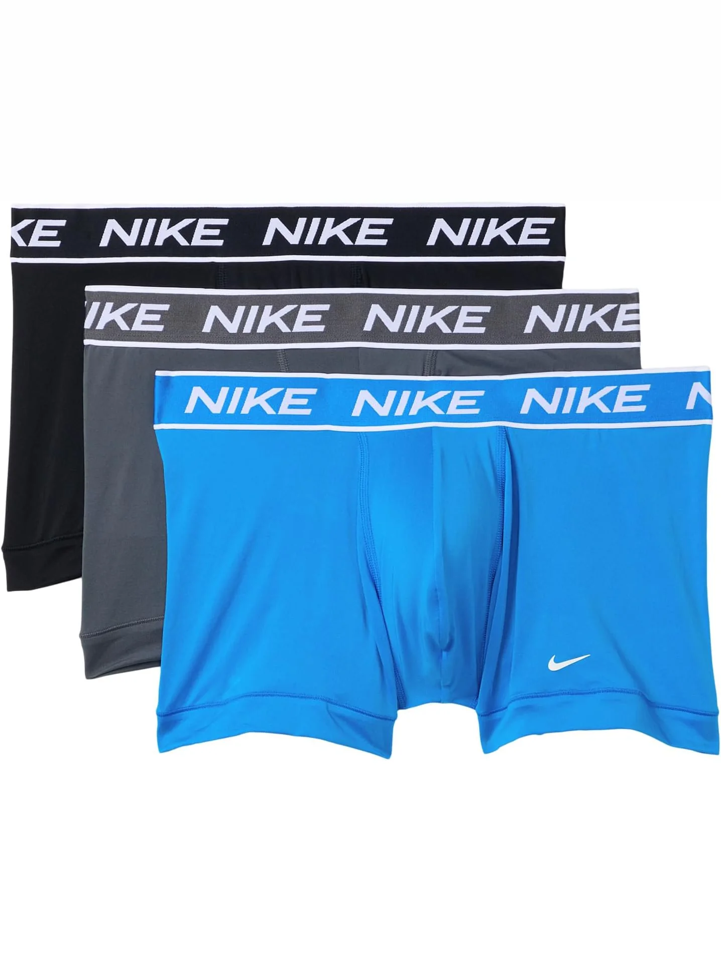 Набор из 3 мужских мини-боксеров на весь день Nike — изображение 1 из 1, синий/серый/черный