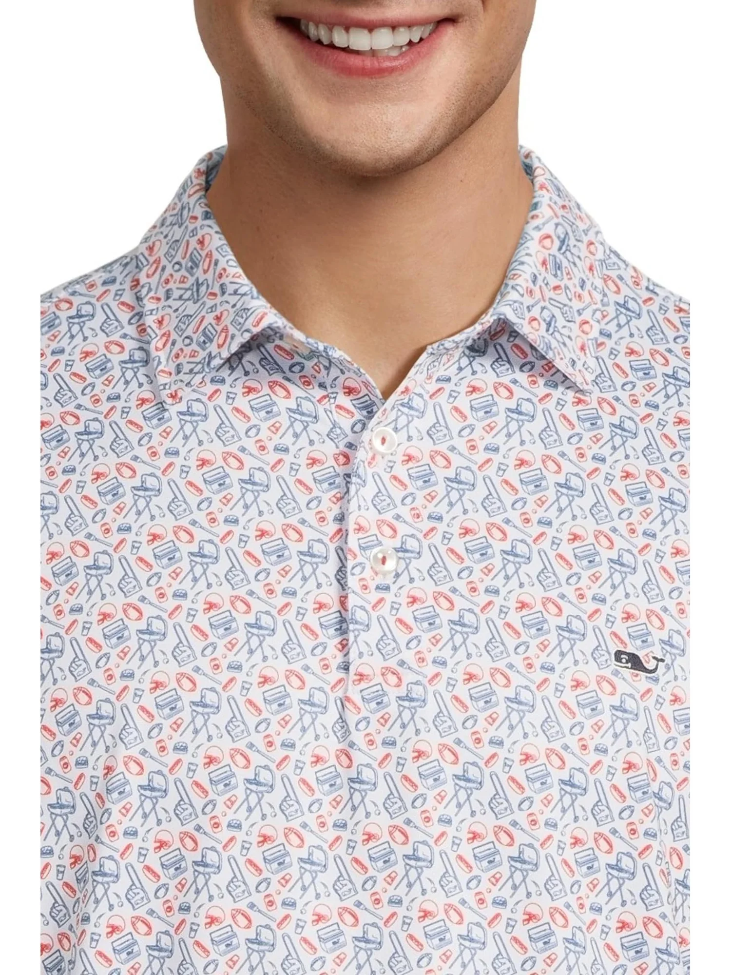 Мужское поло с принтом Sankaty Vineyard Vines — изображение 4 из 5, мульти