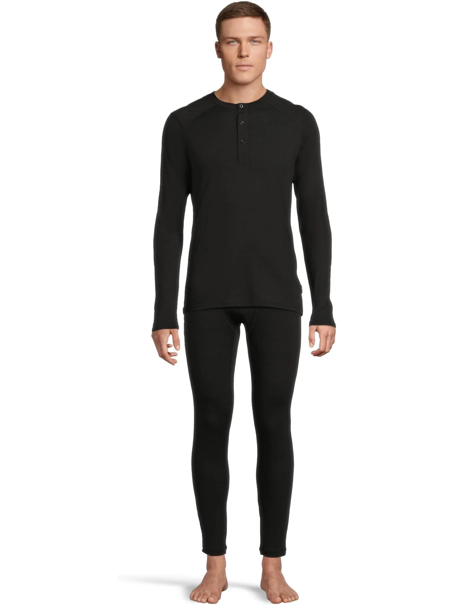 Мужская кофта-хенли из Durawool с длинным рукавом Helly Hansen — изображение 5 из 5, черный