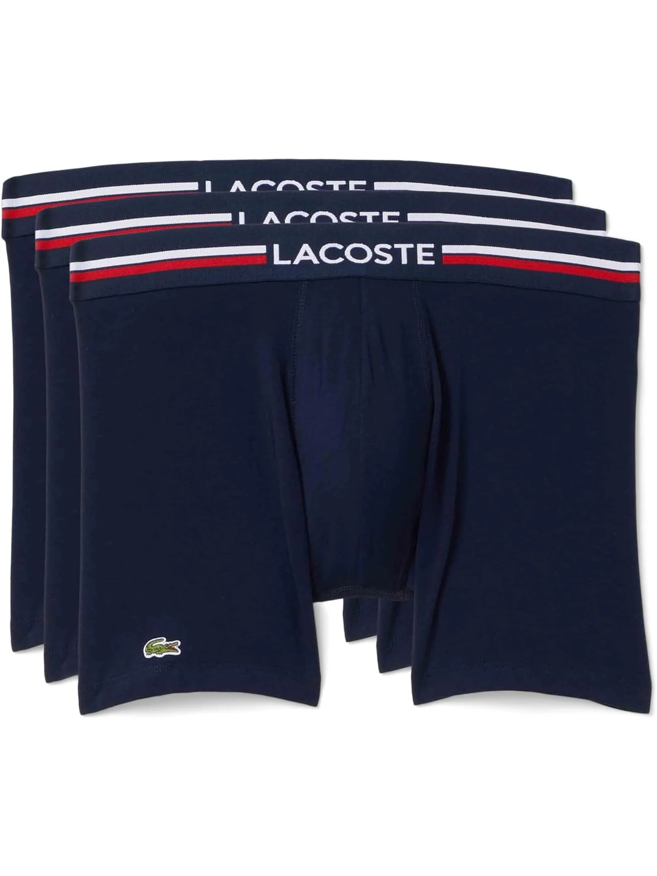 Комплект из 3 мужских хлопковых трусов-боксеров Lacoste