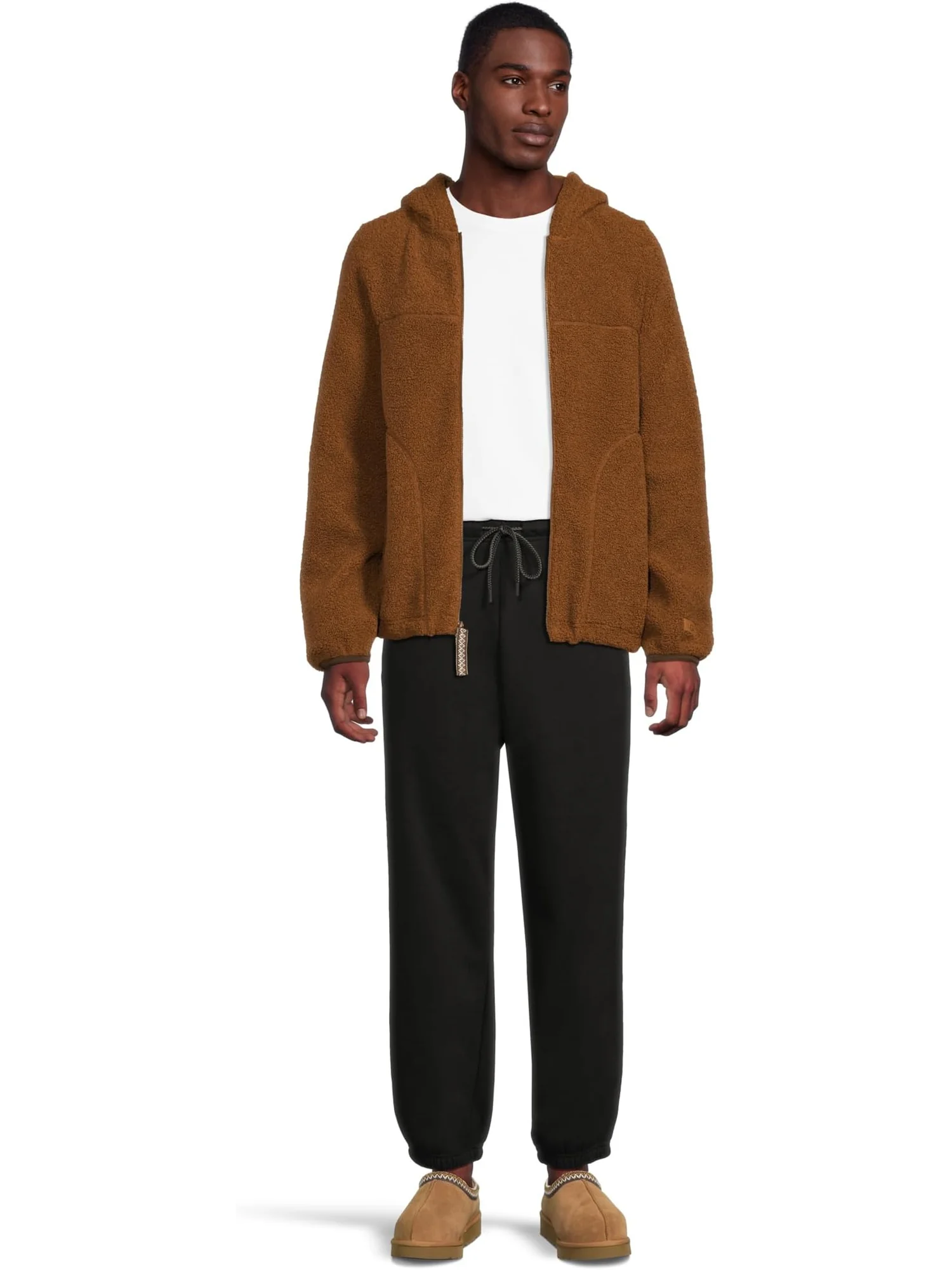 Мужская толстовка с капюшоном Uggbraid на молнии UGG, Deco — изображение 5 из 5, деко золотой