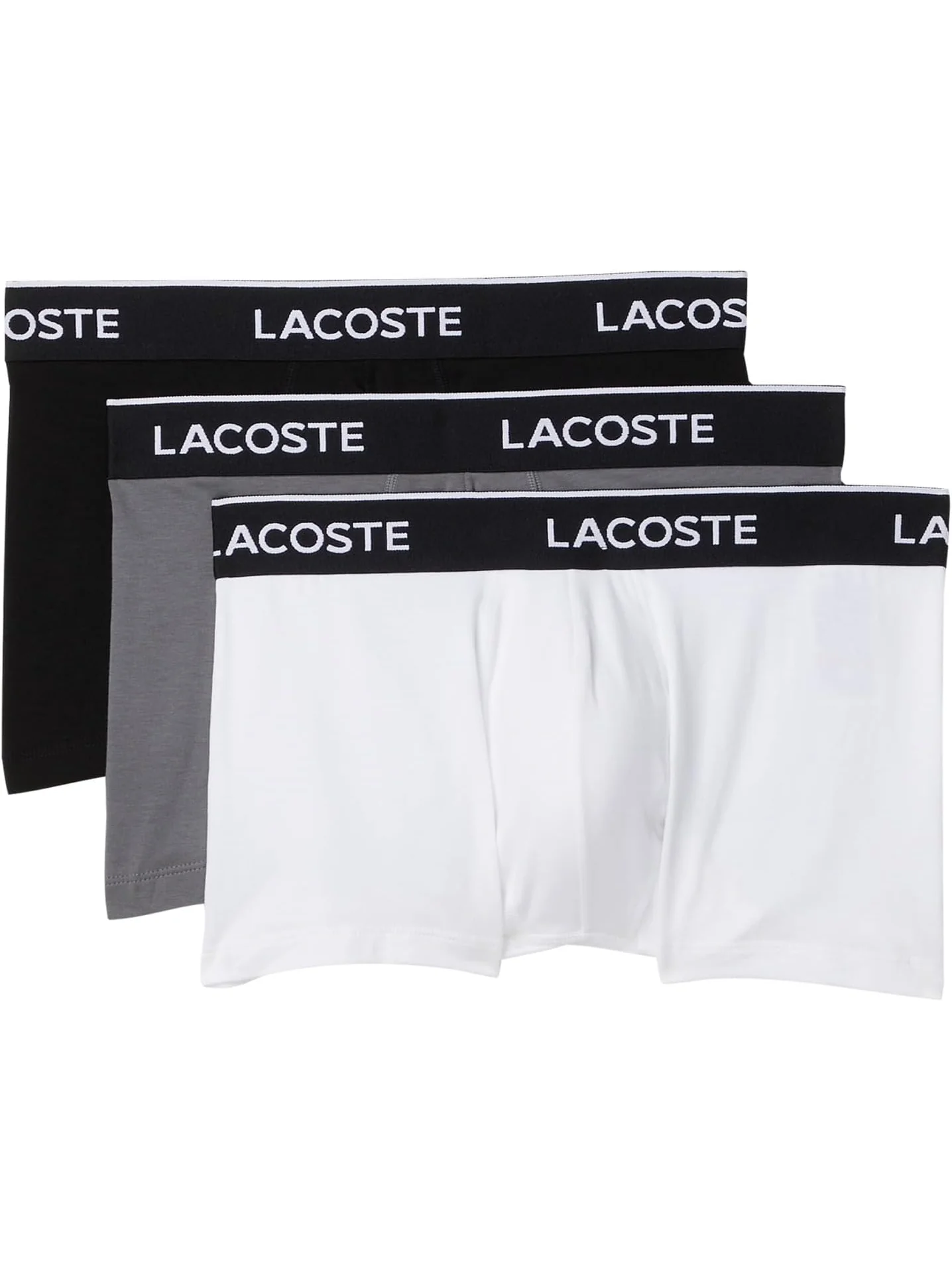 Мужские хлопковые эластичные трусы-боксеры Essentials, упаковка 3 шт. Lacoste