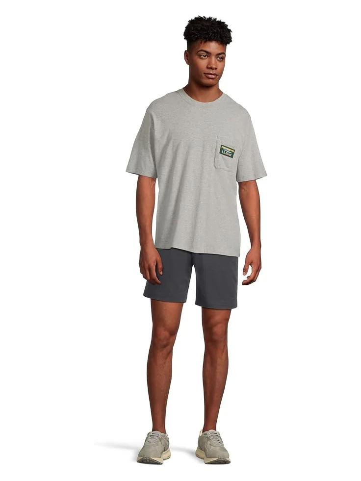 Мужская футболка L.L.Bean Katahdin Logo с коротким рукавом — изображение 5 из 5, серый