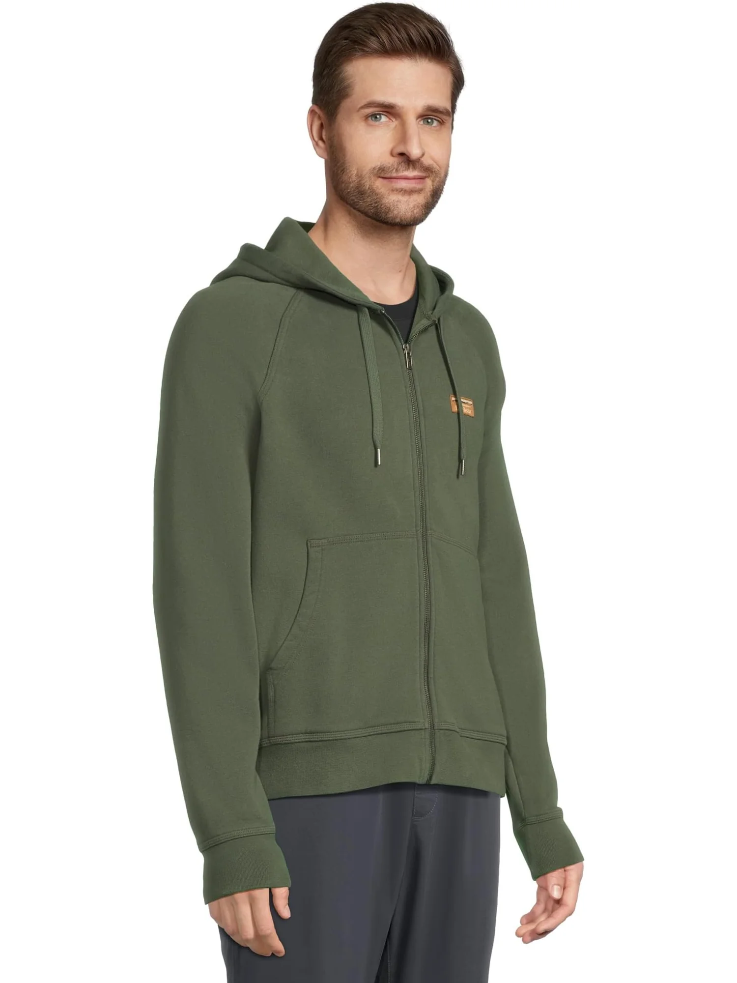 Мужская толстовка Katahdin Iron Works с капюшоном и застежкой-молнией L.L.Bean — изображение 2 из 5, тимьян