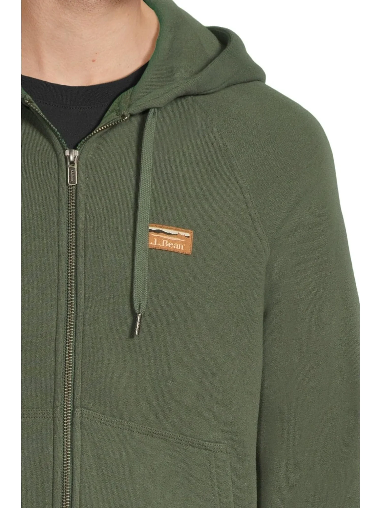 Мужская толстовка Katahdin Iron Works с капюшоном и застежкой-молнией L.L.Bean — изображение 4 из 5, тимьян