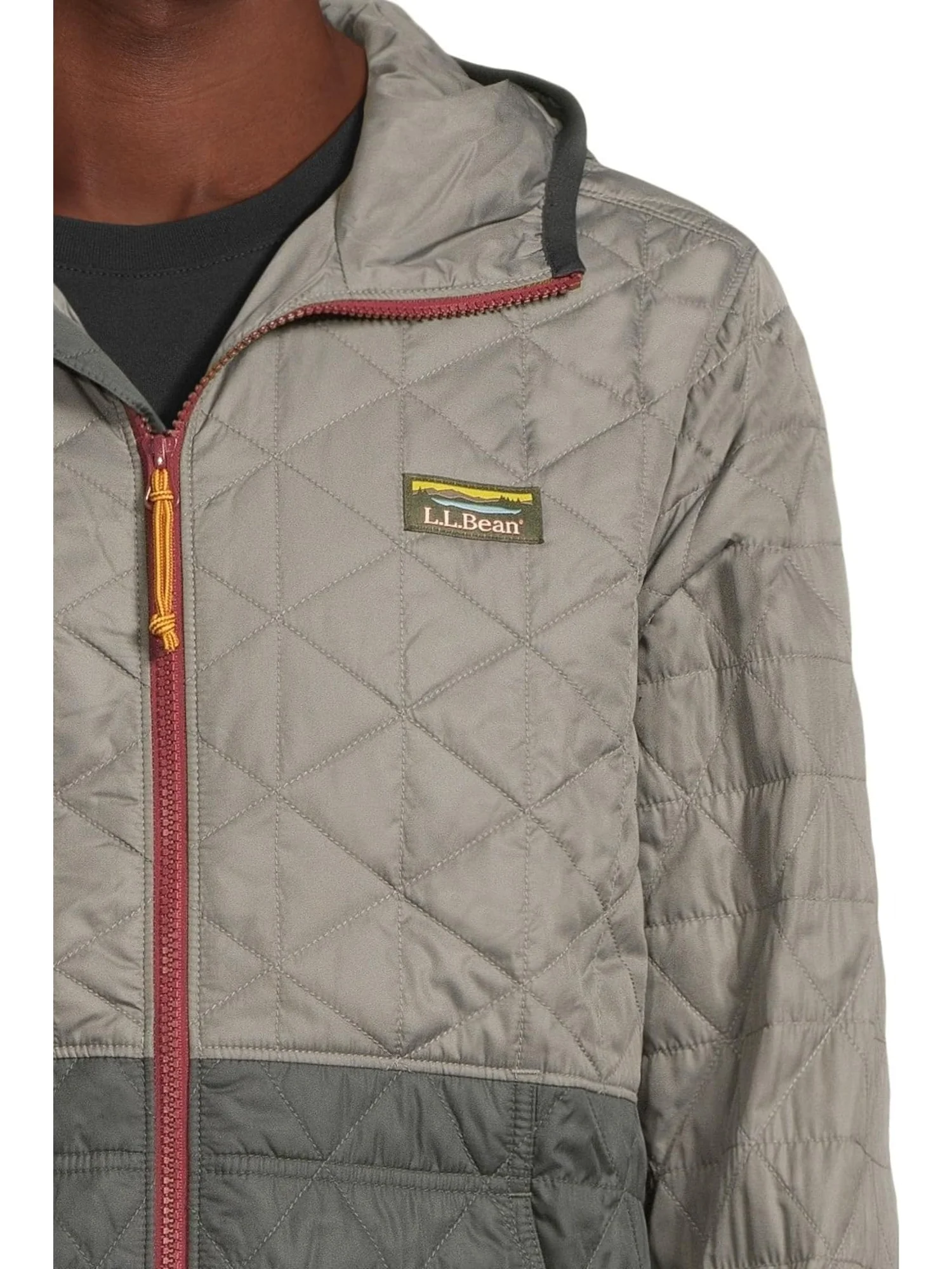 Мужская утепленная толстовка Katahdin с цветными блоками L.L.Bean — изображение 4 из 5, графитовый/серый