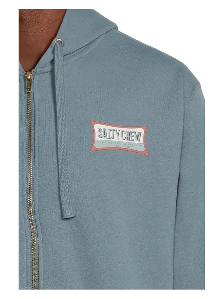 Мужская толстовка с капюшоном Salty Crew Essential Zip Fleece — изображение 4 из 5, серый