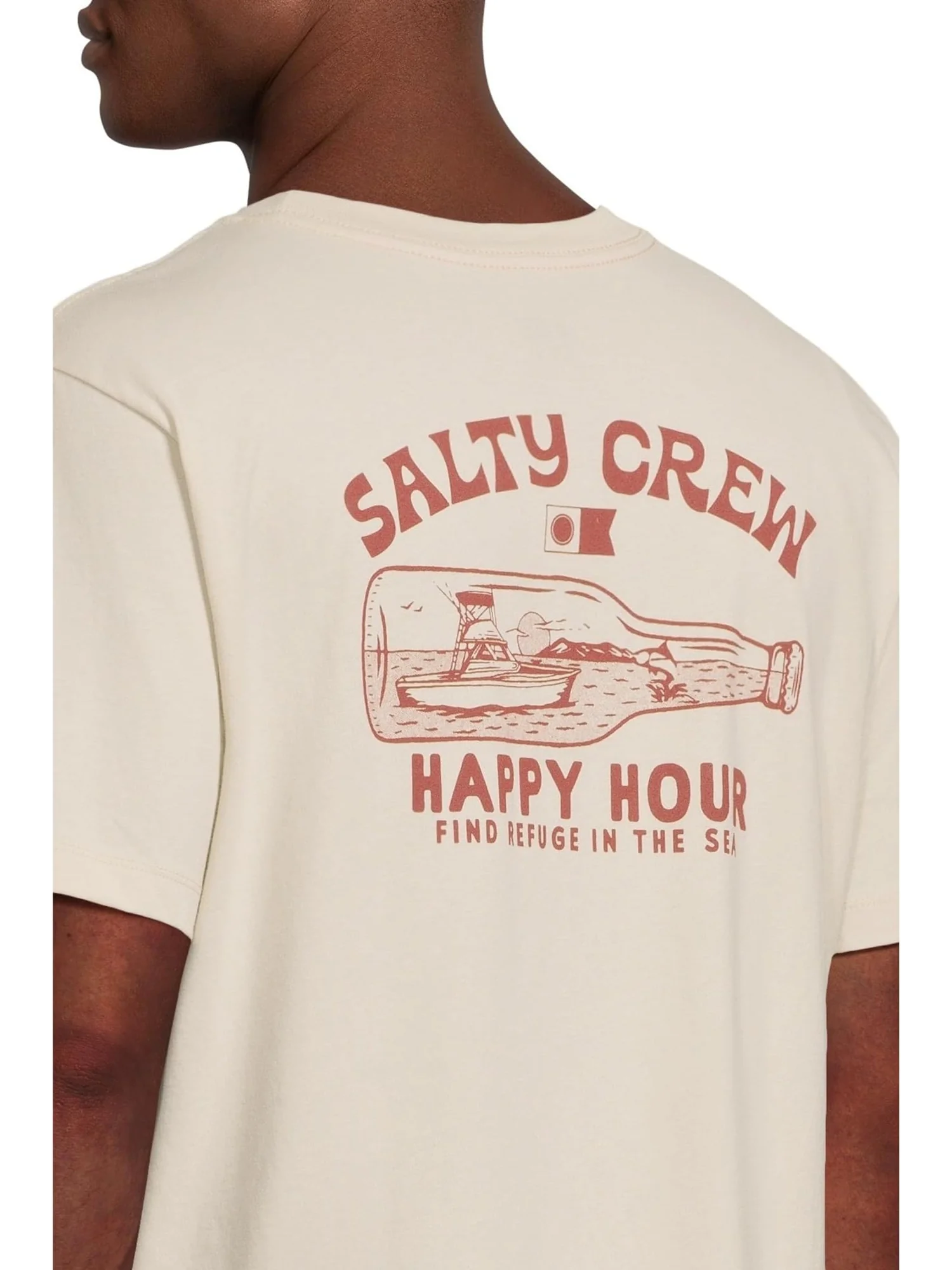 Мужская футболка с коротким рукавом Бутылочная ракета Salty Crew — изображение 4 из 5, кость