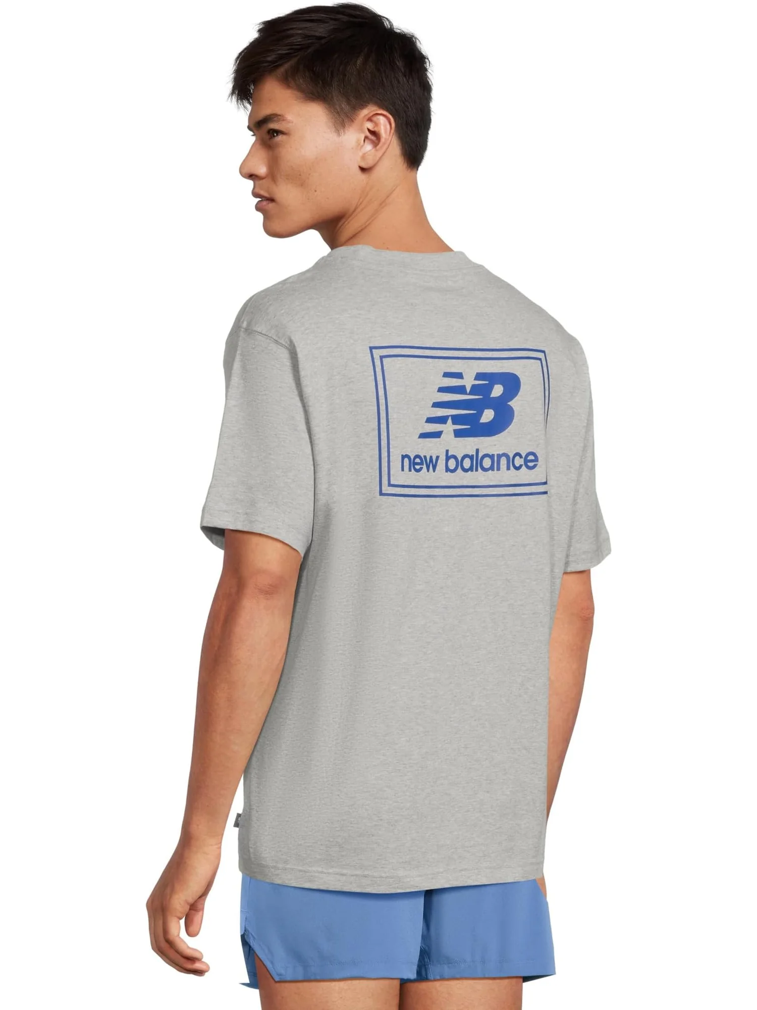 Мужская футболка с тканой этикеткой New Balance — изображение 3 из 5, серый