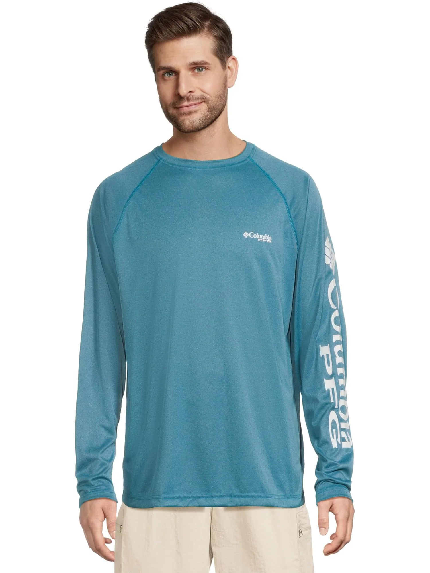 Мужская рубашка Terminal Tackle L/S Columbia — изображение 1 из 5, синий/белый