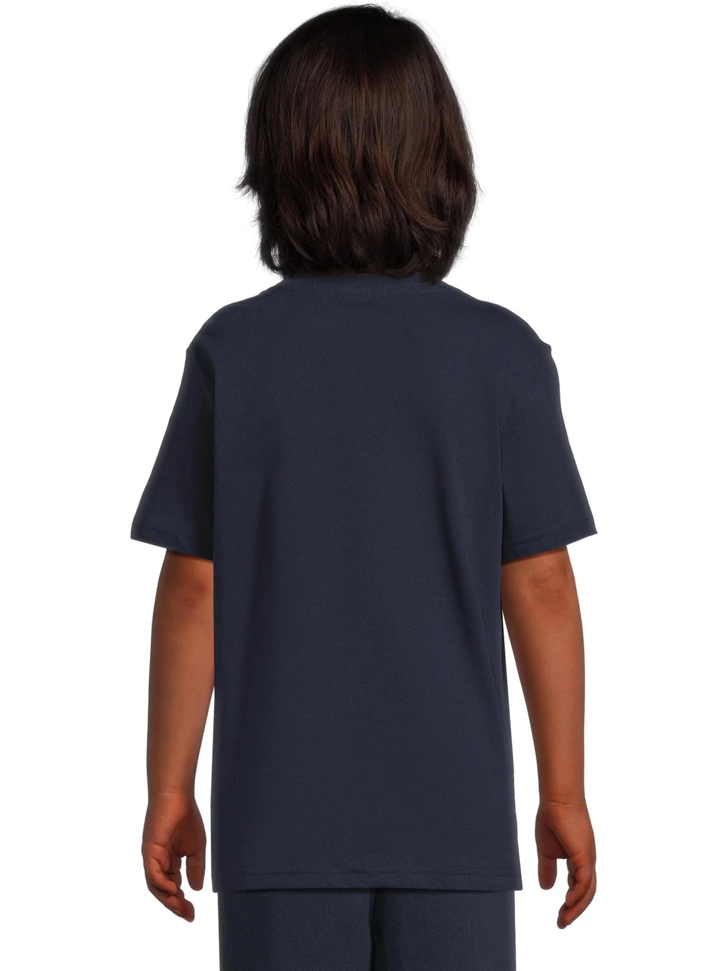 Футболка из хлопкового джерси с логотипом Polo Ralph Lauren Kids — изображение 2 из 4, темно-синий