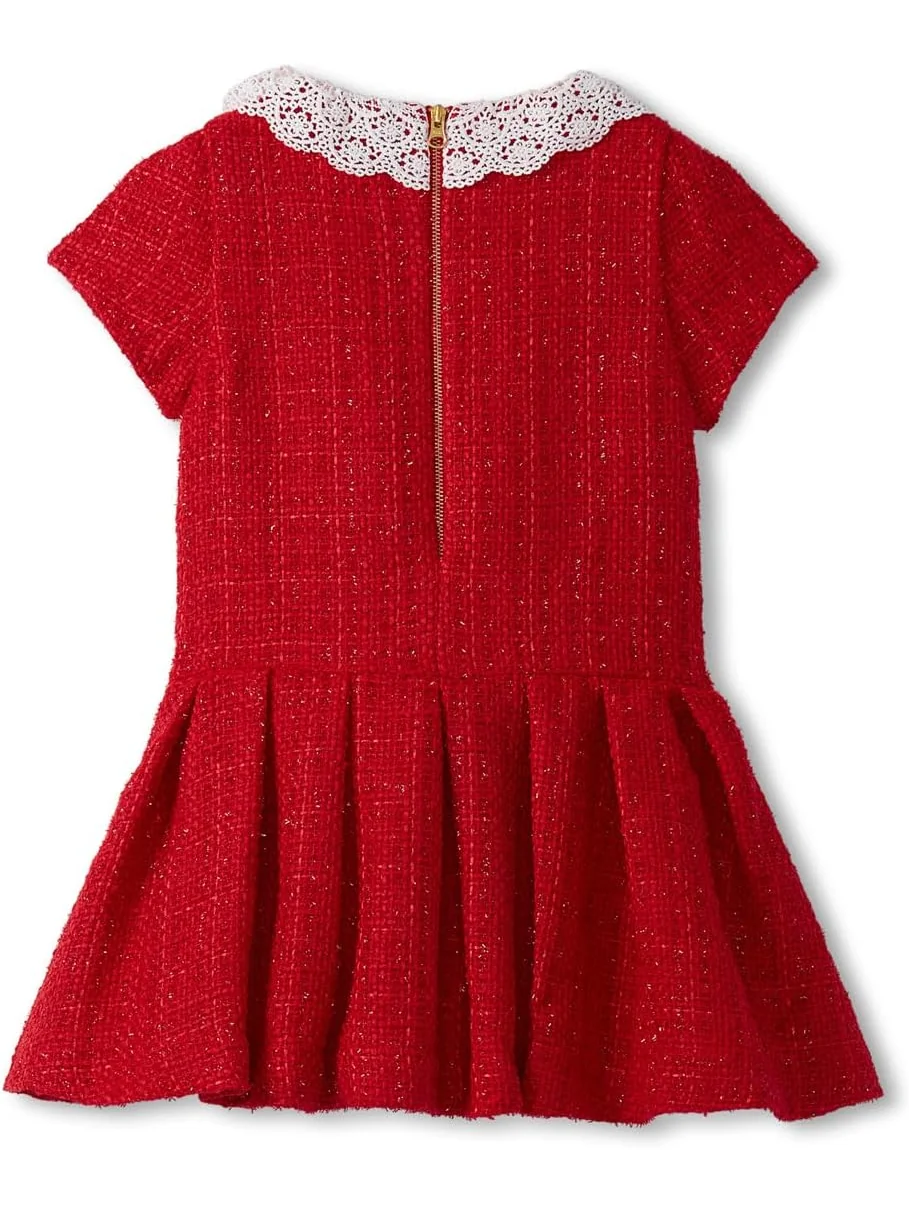 Платье с кружевным воротником Hatley Kids — изображение 2 из 2, красный