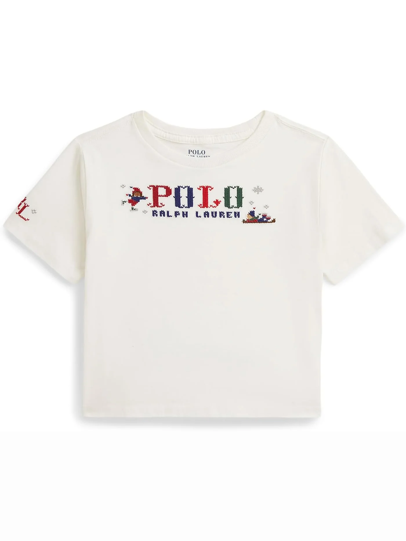 Футболка свободного кроя из хлопкового джерси с логотипом Polo Ralph Lauren Kids — изображение 1 из 2, голубой