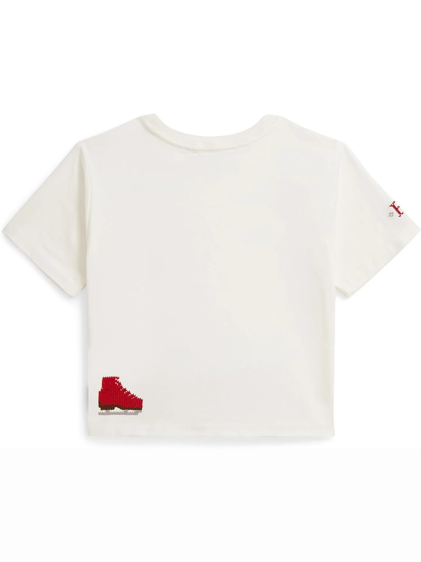 Футболка свободного кроя из хлопкового джерси с логотипом Polo Ralph Lauren Kids — изображение 2 из 2, голубой